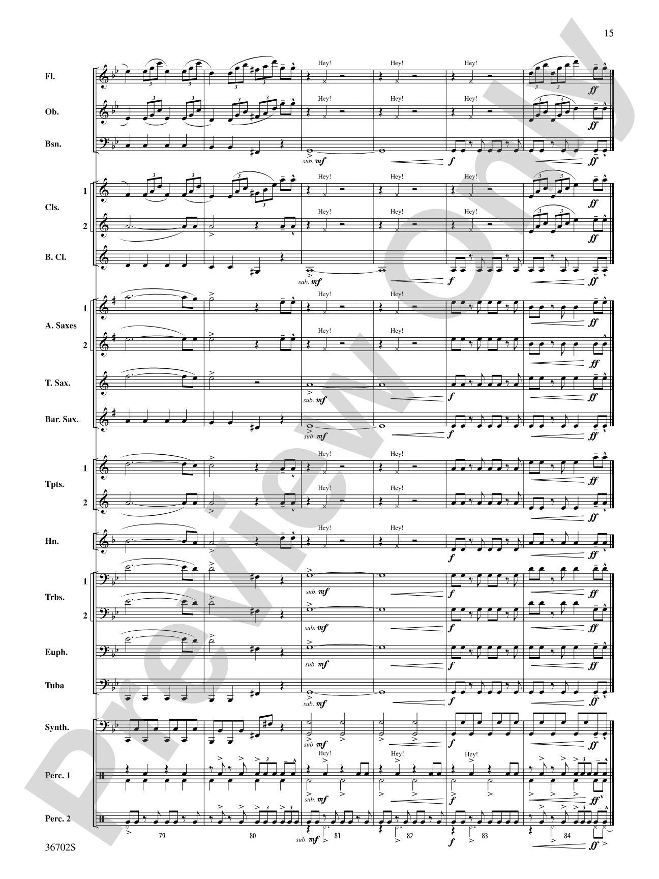 Uprising: Concert Band Conductor Score & Parts