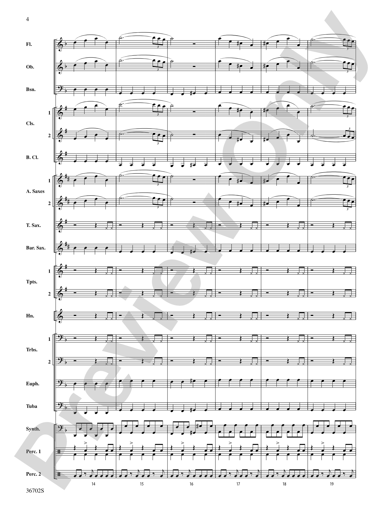 Uprising: Concert Band Conductor Score & Parts