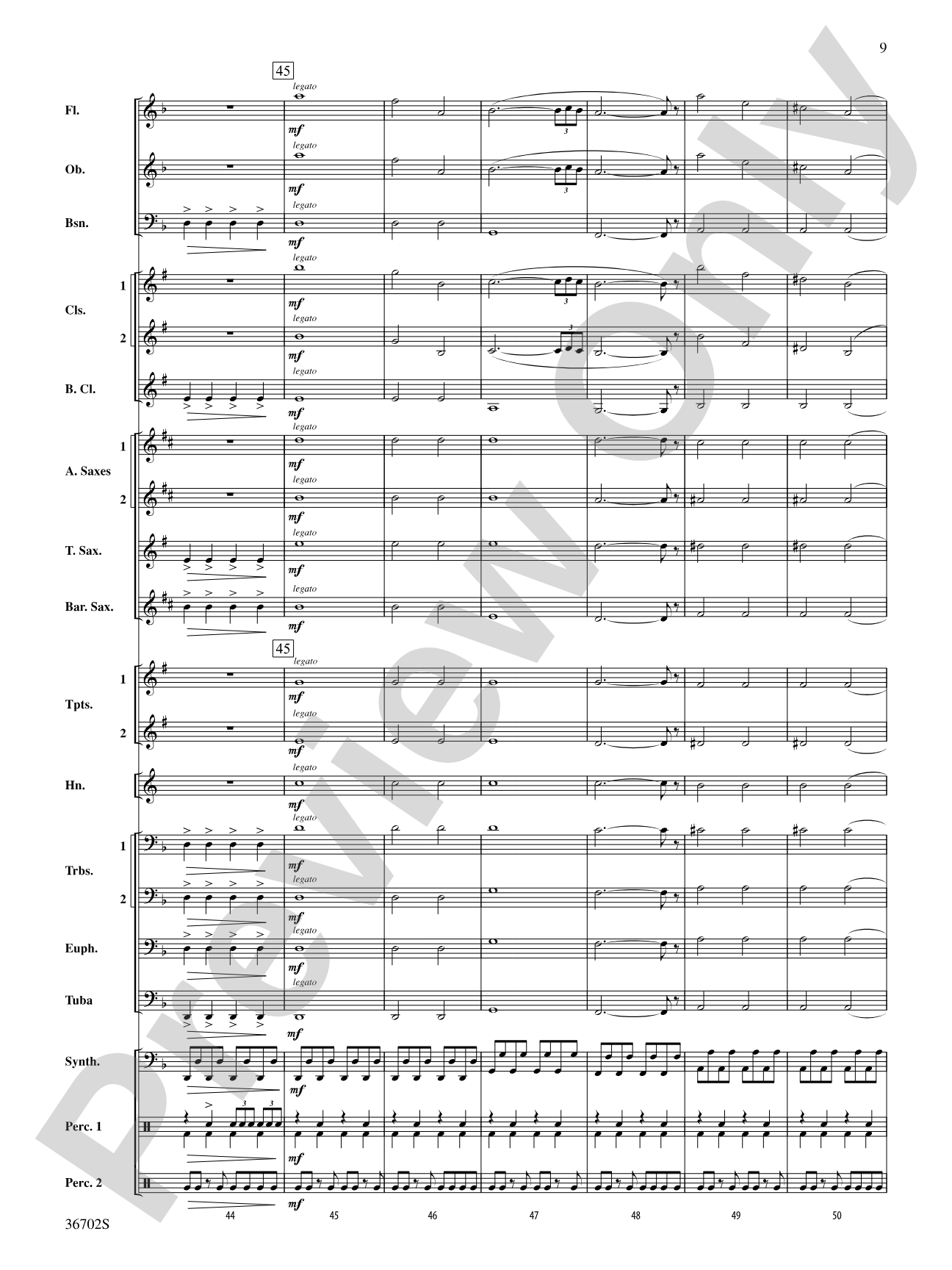 Uprising: Concert Band Conductor Score & Parts