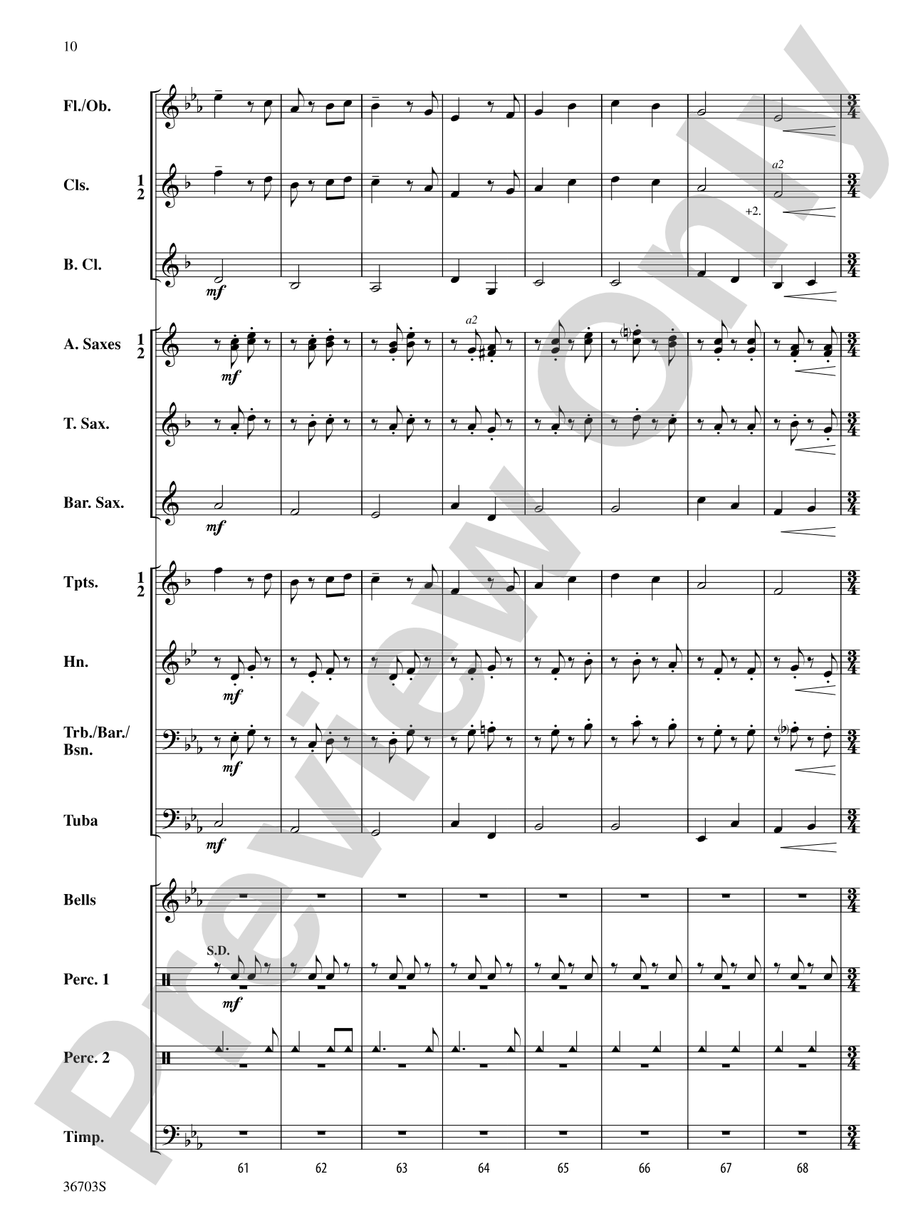 American Song Settings, No. 3 "Barbara Allen": Concert Band Conductor Score & Parts