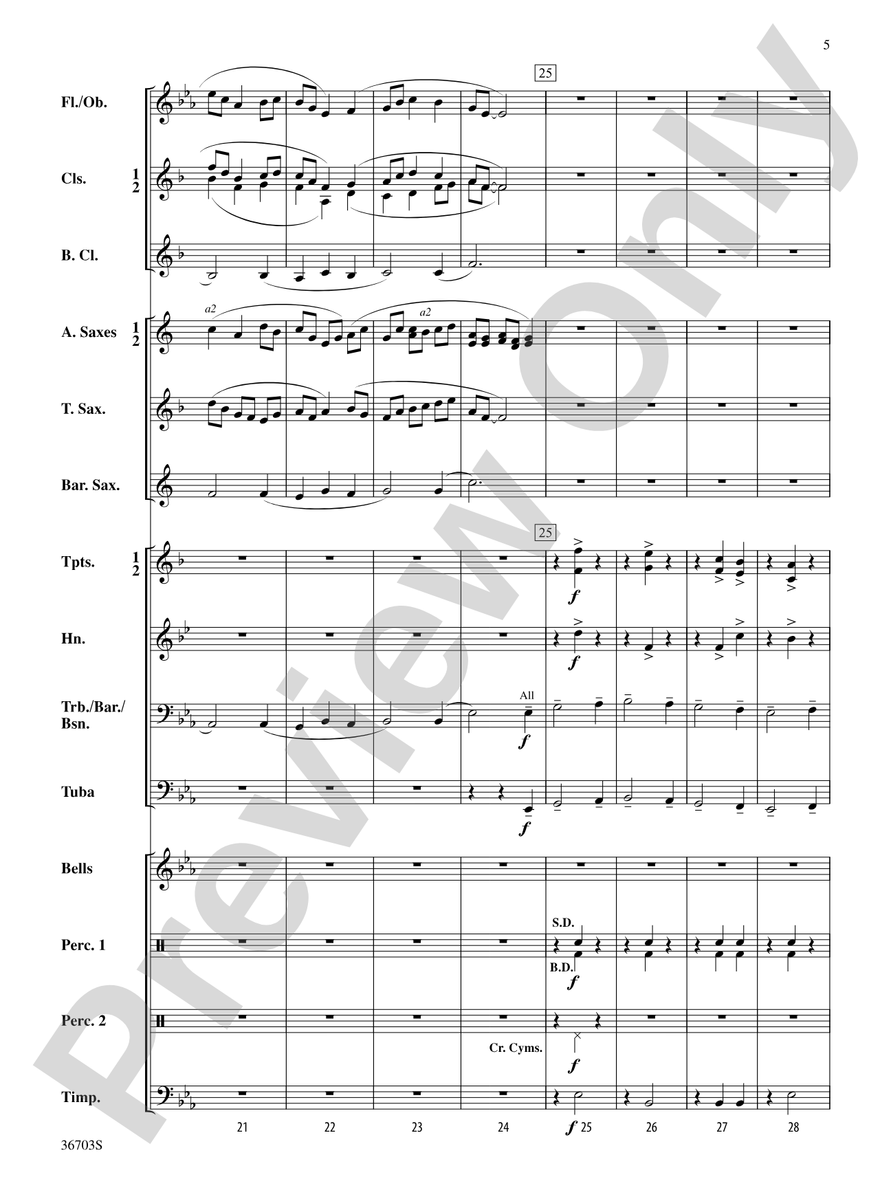 American Song Settings, No. 3 "Barbara Allen": Concert Band Conductor Score & Parts