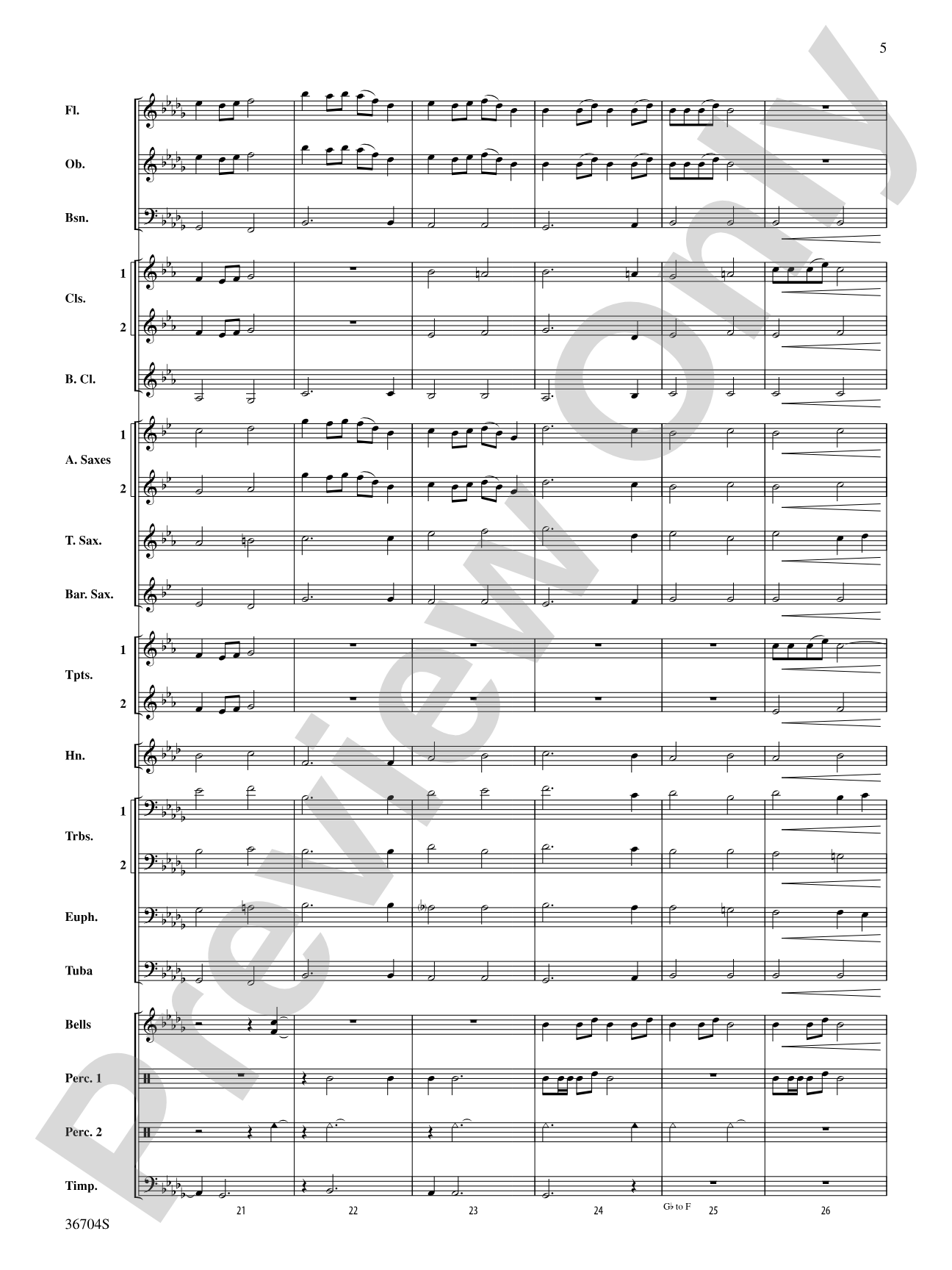 Land of the Silver Birch: Concert Band Conductor Score & Parts
