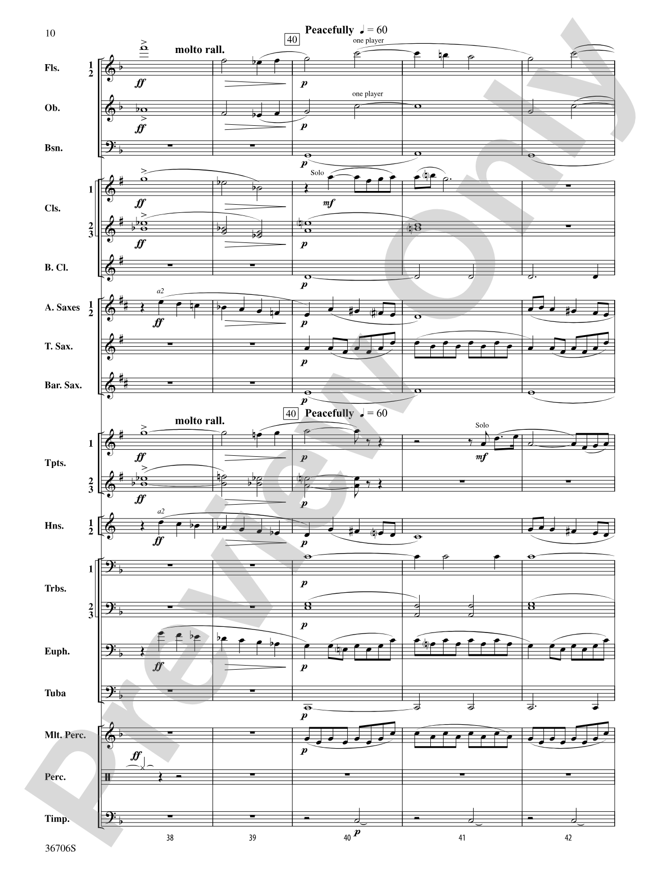 Sag Harbor Sunset: Concert Band Conductor Score & Parts