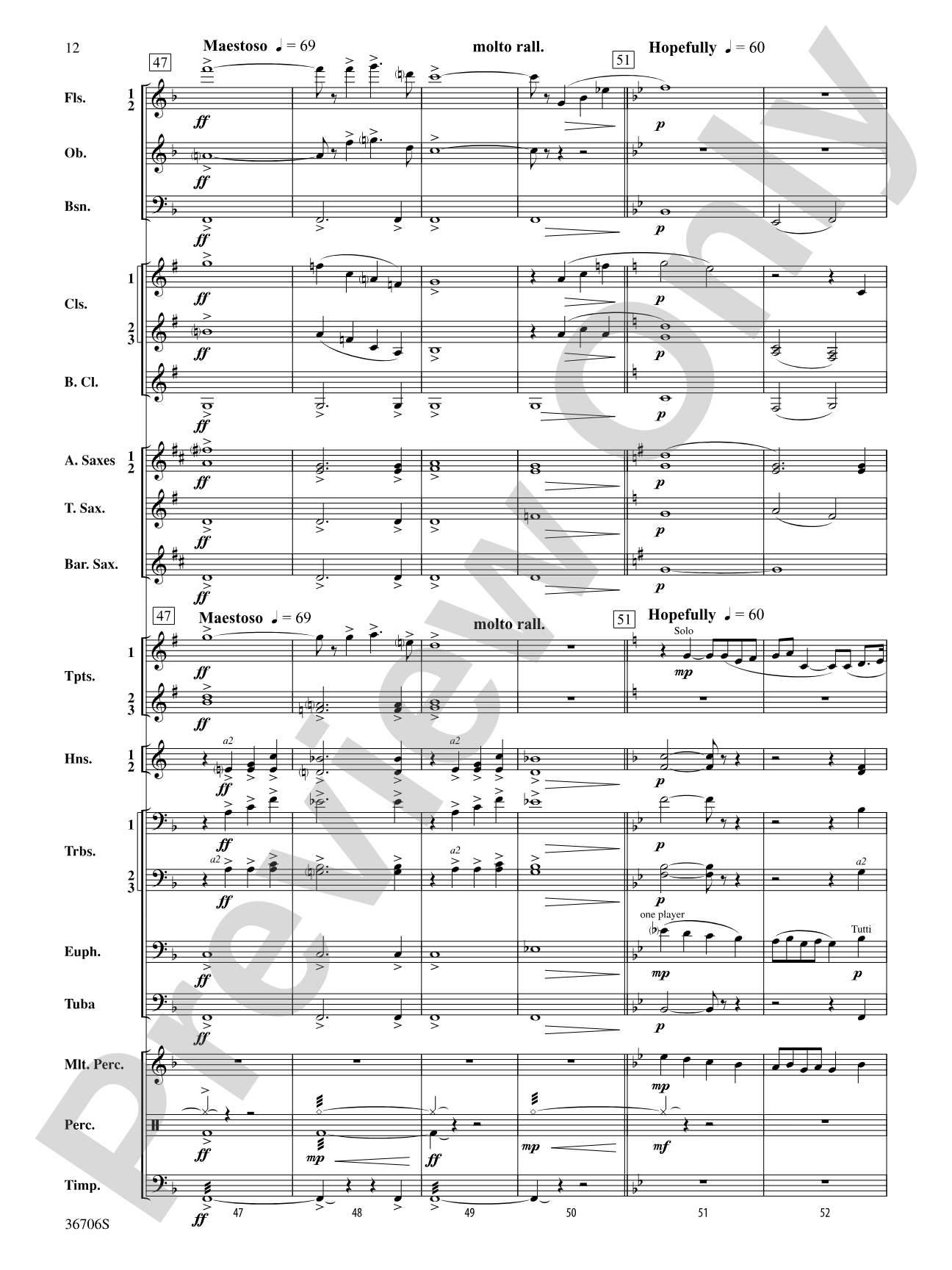 Sag Harbor Sunset: Concert Band Conductor Score & Parts