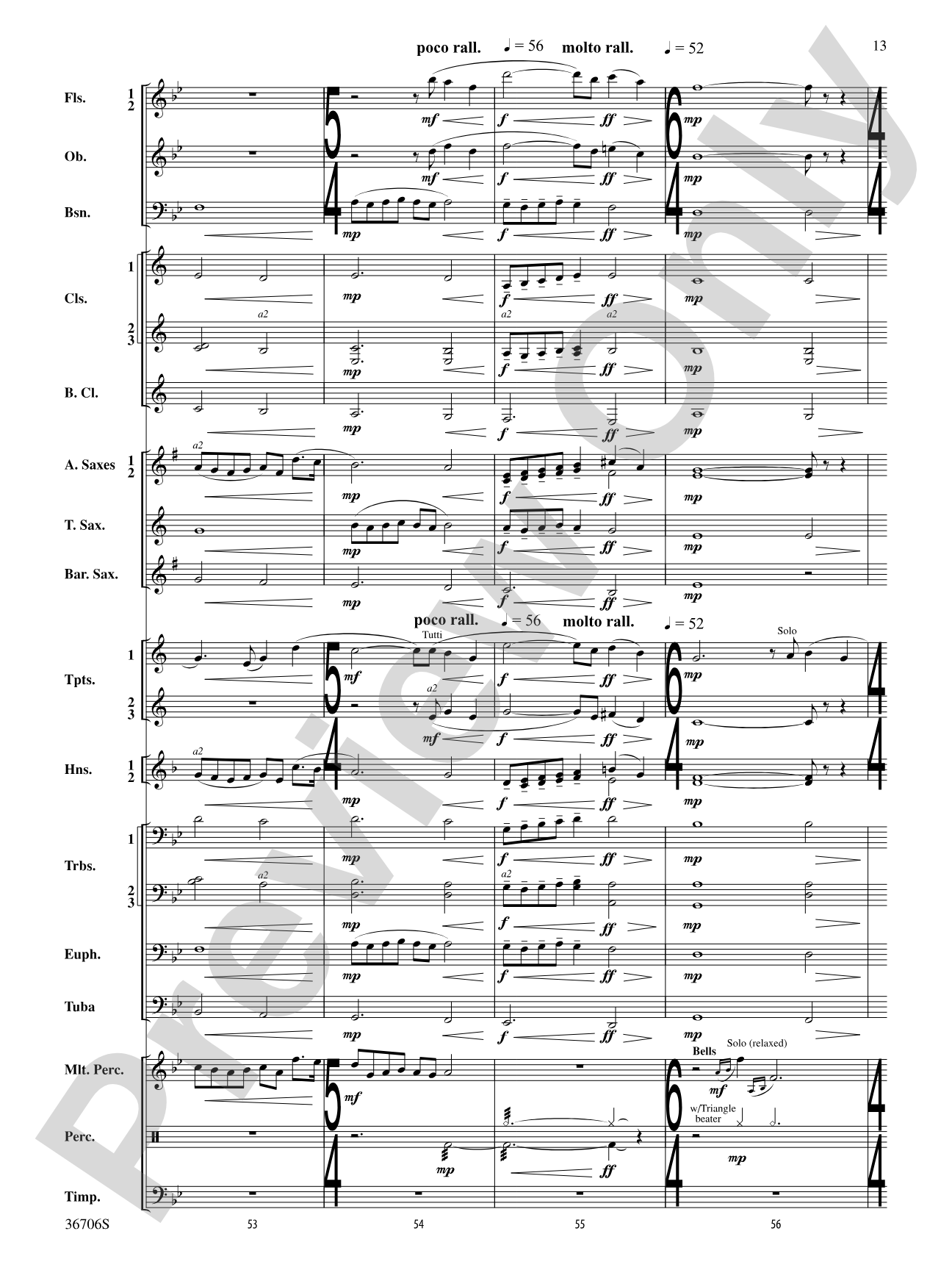 Sag Harbor Sunset: Concert Band Conductor Score & Parts