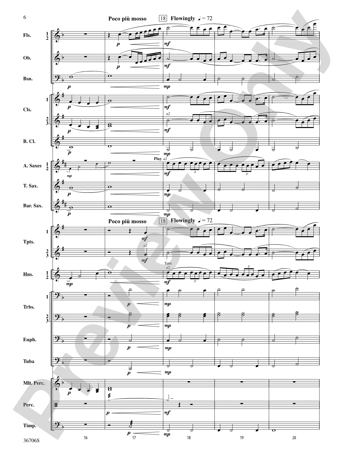 Sag Harbor Sunset: Concert Band Conductor Score & Parts