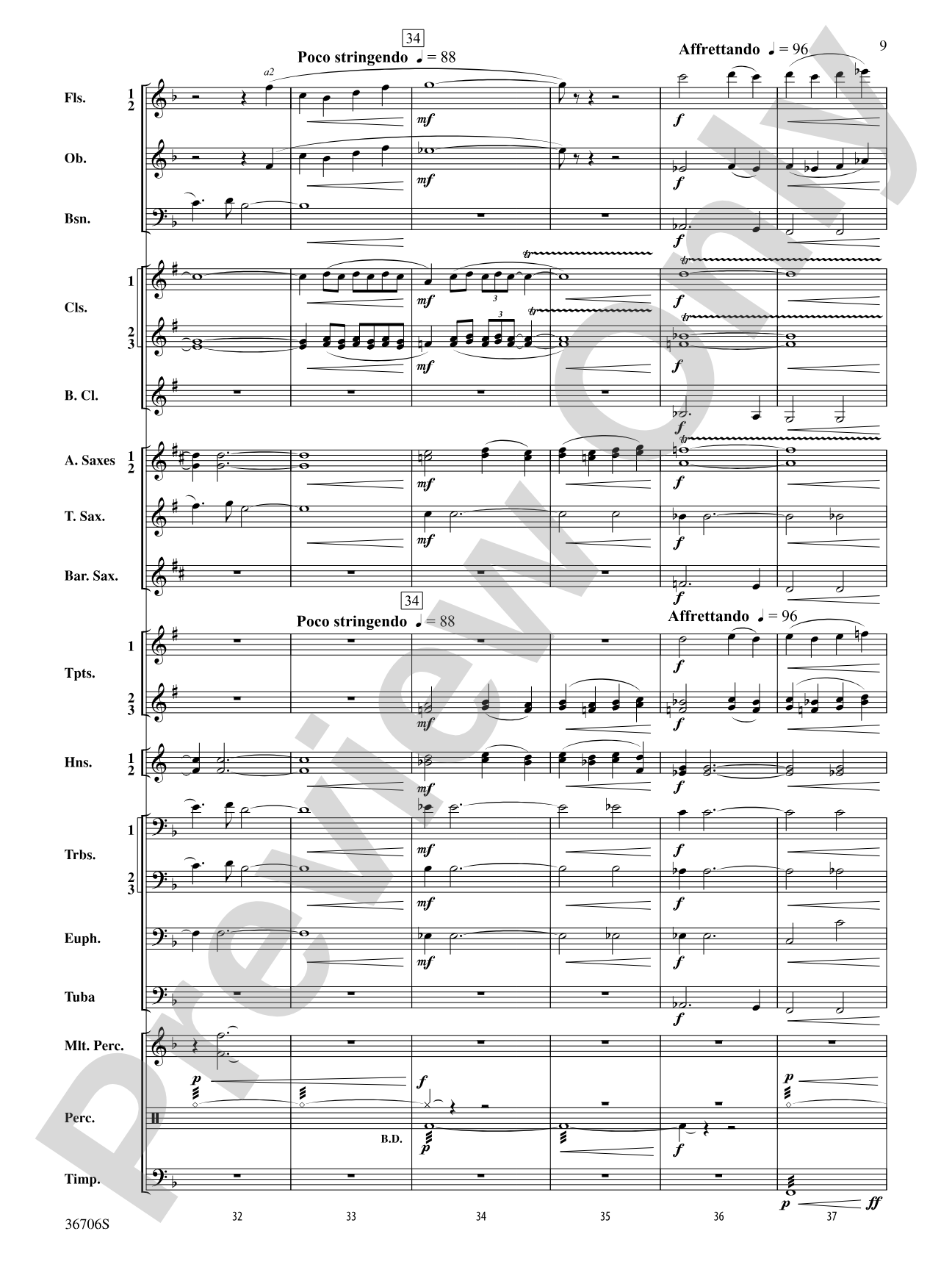 Sag Harbor Sunset: Concert Band Conductor Score & Parts