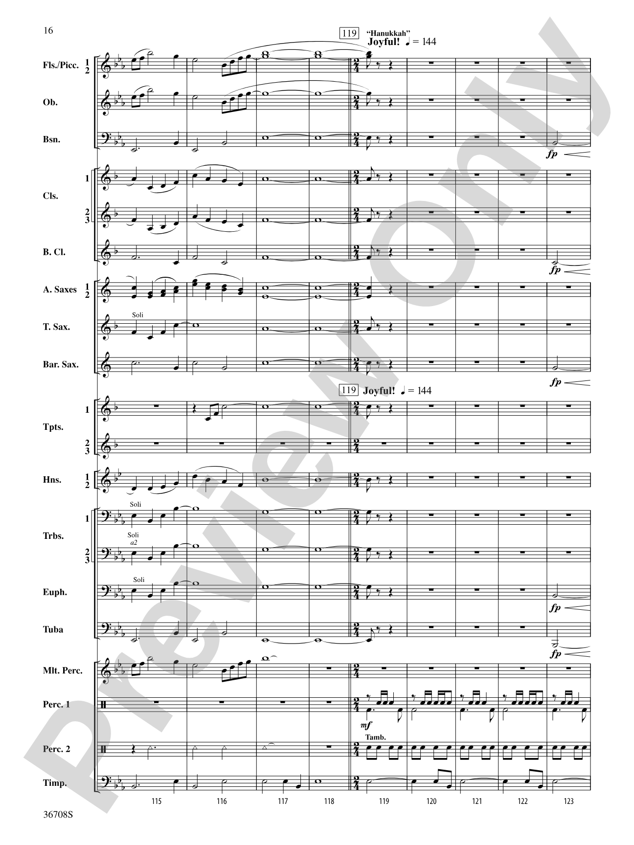 A Hanukkah Festival: Concert Band Conductor Score & Parts