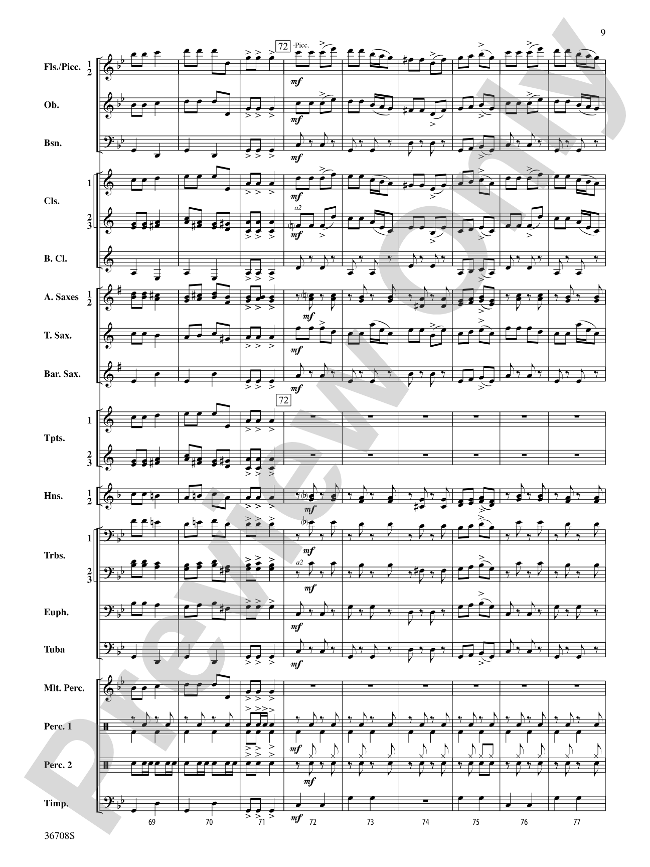 A Hanukkah Festival: Concert Band Conductor Score & Parts