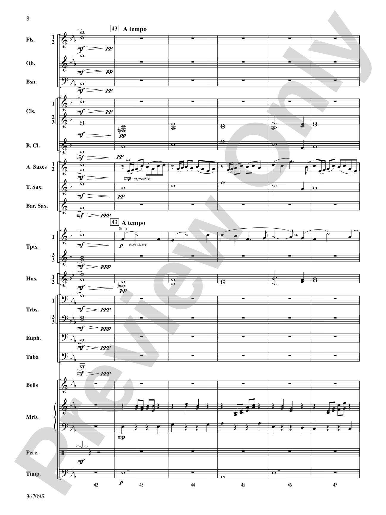 The Light Shines in the Darkness: Concert Band Conductor Score & Parts