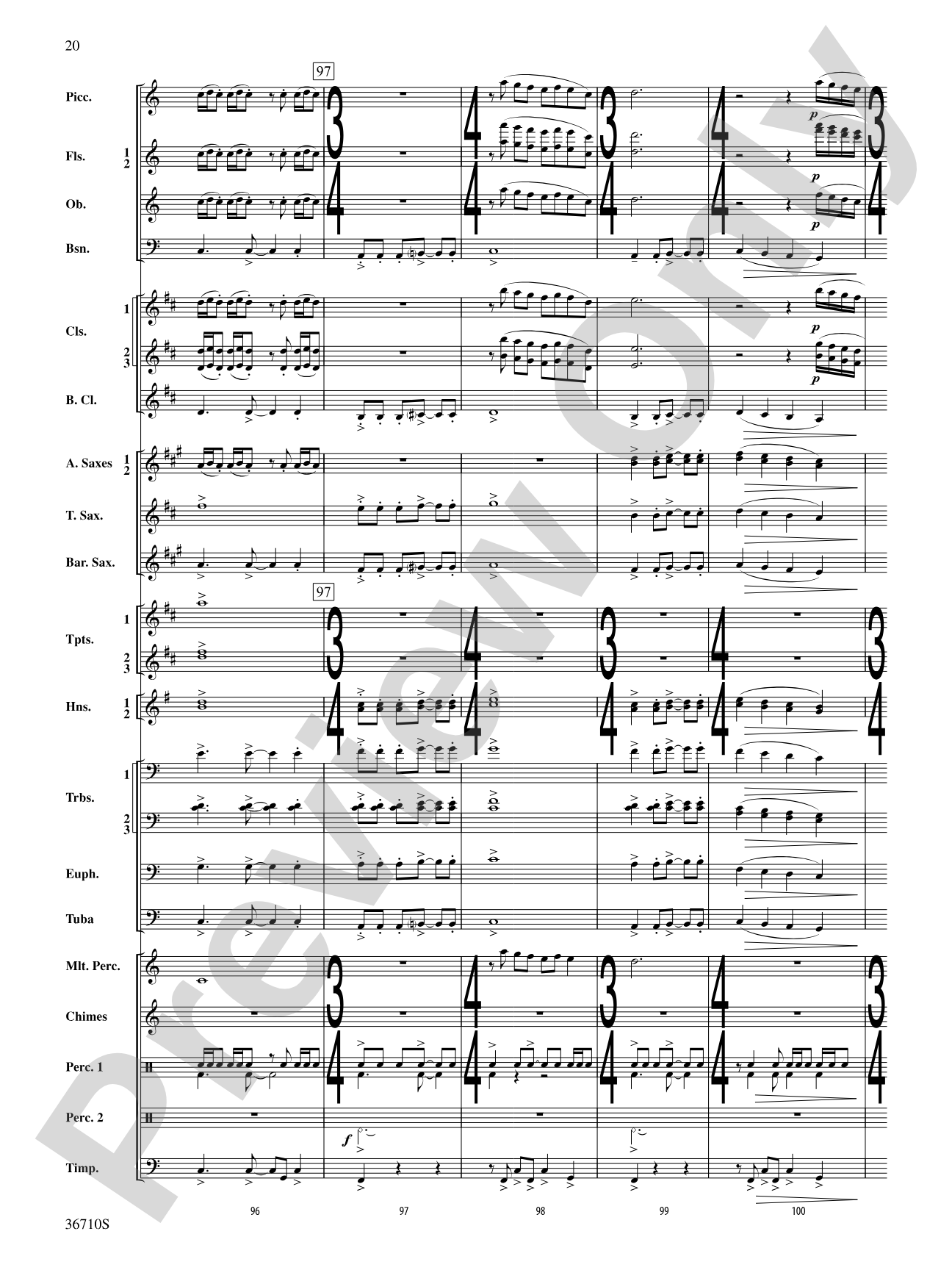 Invocation and Psalm: Concert Band Conductor Score & Parts