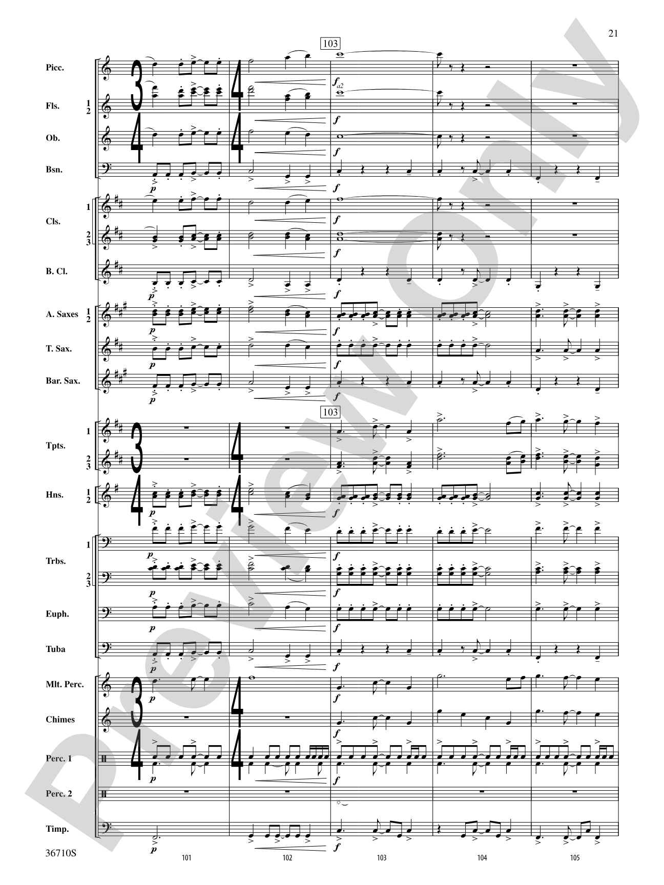 Invocation and Psalm: Concert Band Conductor Score & Parts