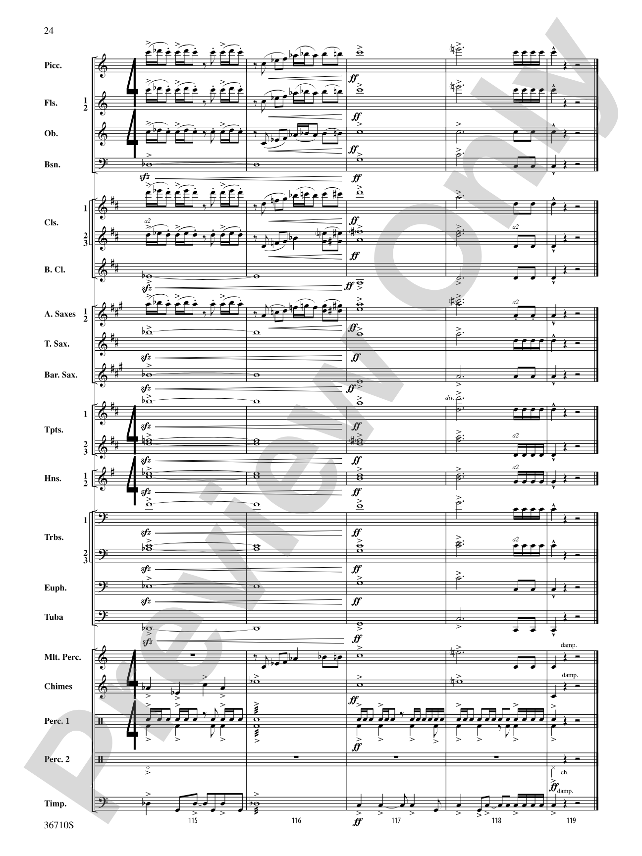Invocation and Psalm: Concert Band Conductor Score & Parts