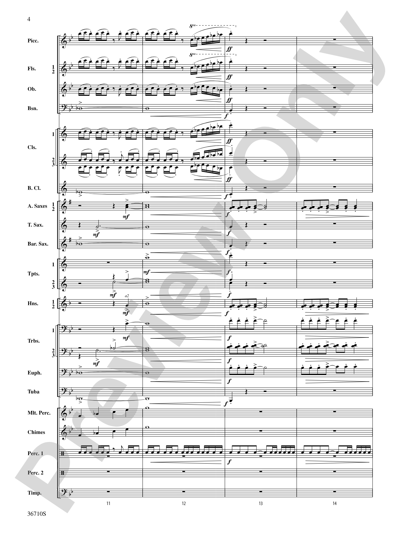 Invocation and Psalm: Concert Band Conductor Score & Parts