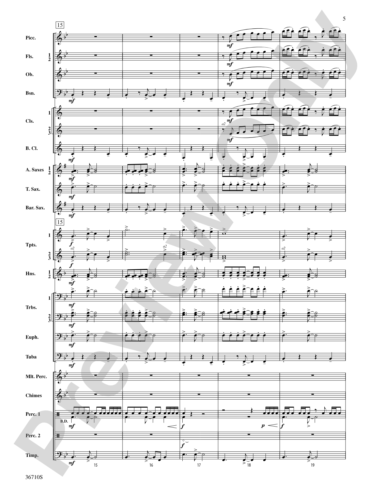 Invocation and Psalm: Concert Band Conductor Score & Parts