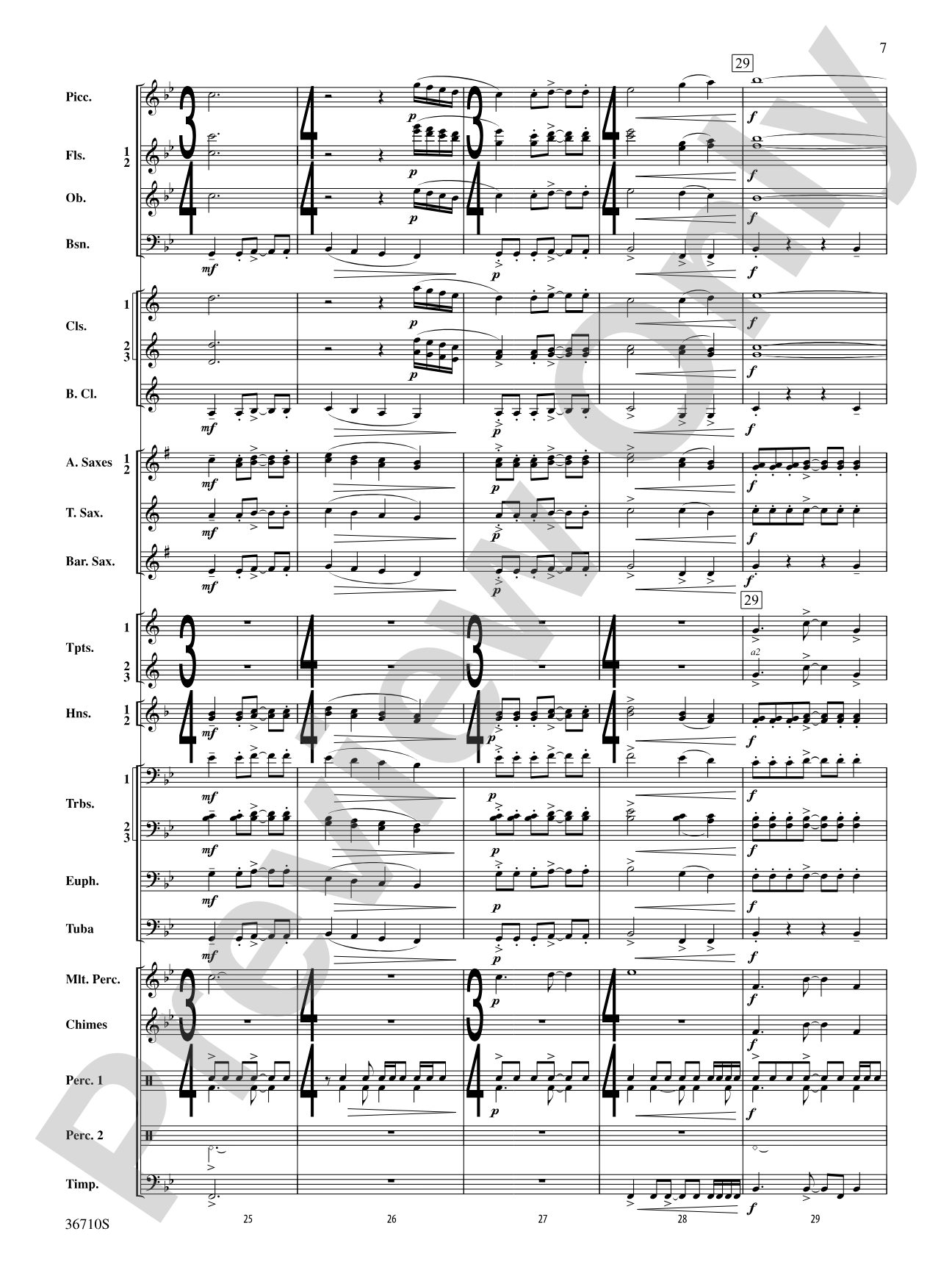 Invocation and Psalm: Concert Band Conductor Score & Parts