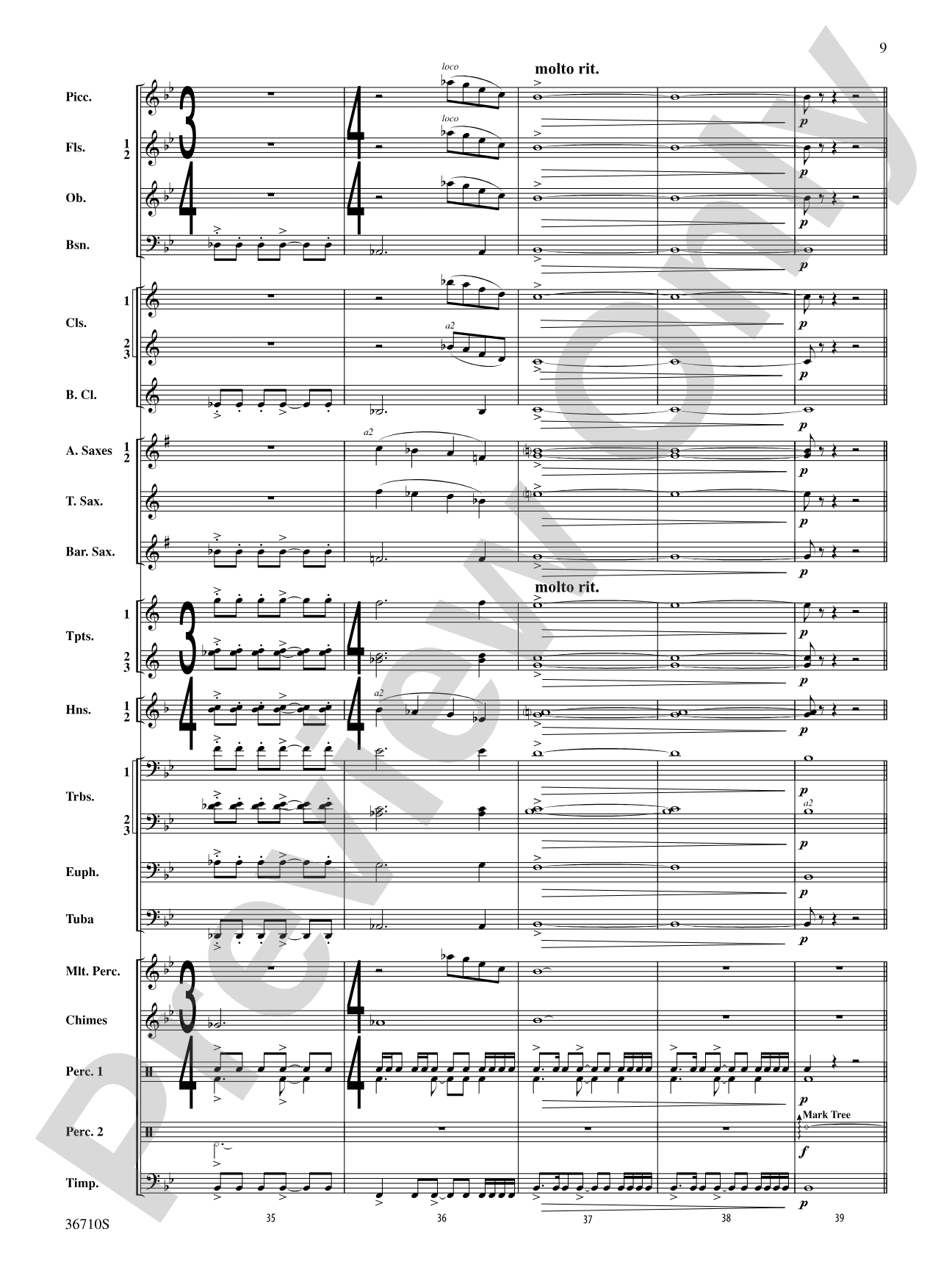 Invocation and Psalm: Concert Band Conductor Score & Parts