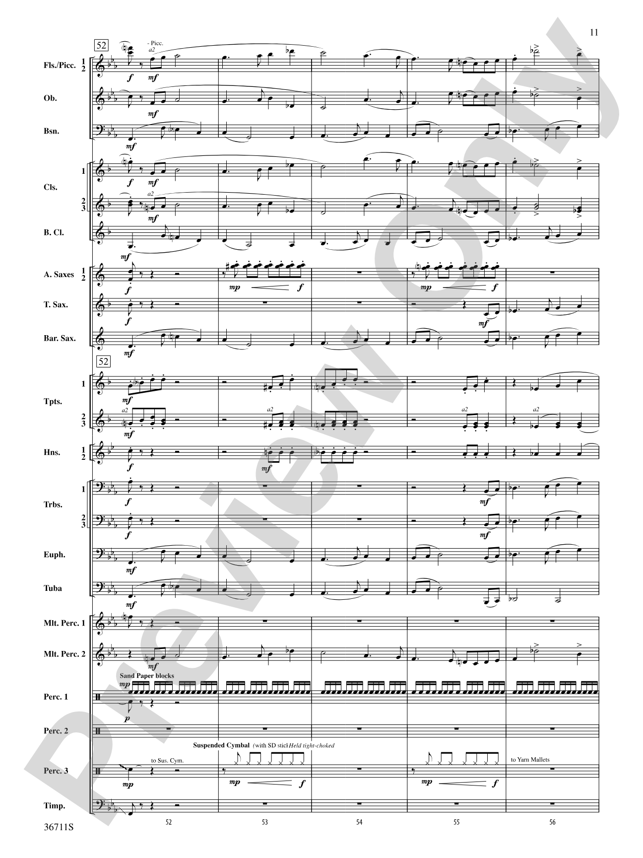 The Unexpected Journey: Concert Band Conductor Score & Parts