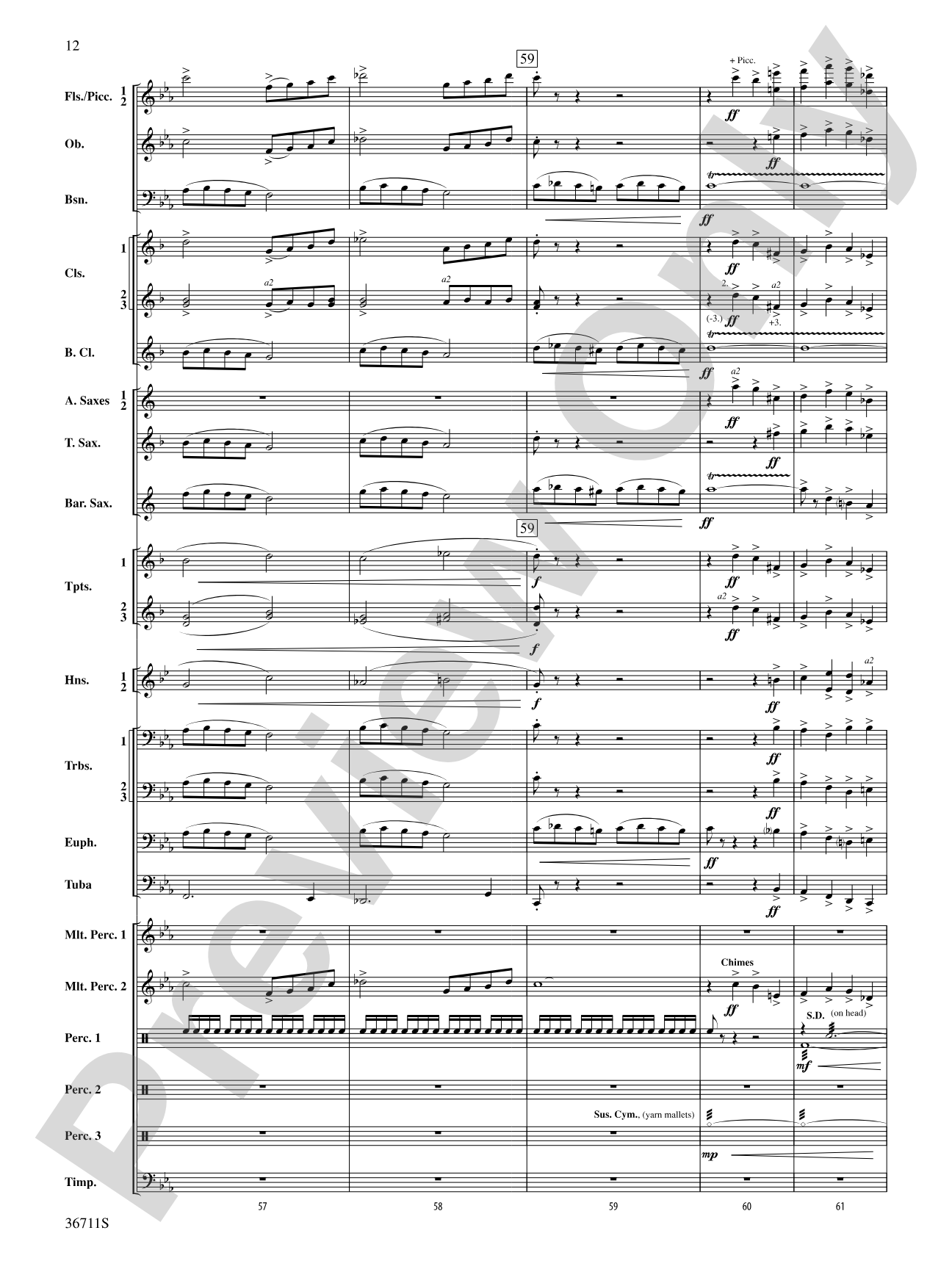 The Unexpected Journey: Concert Band Conductor Score & Parts