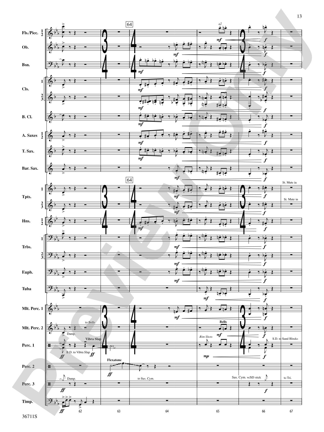 The Unexpected Journey: Concert Band Conductor Score & Parts