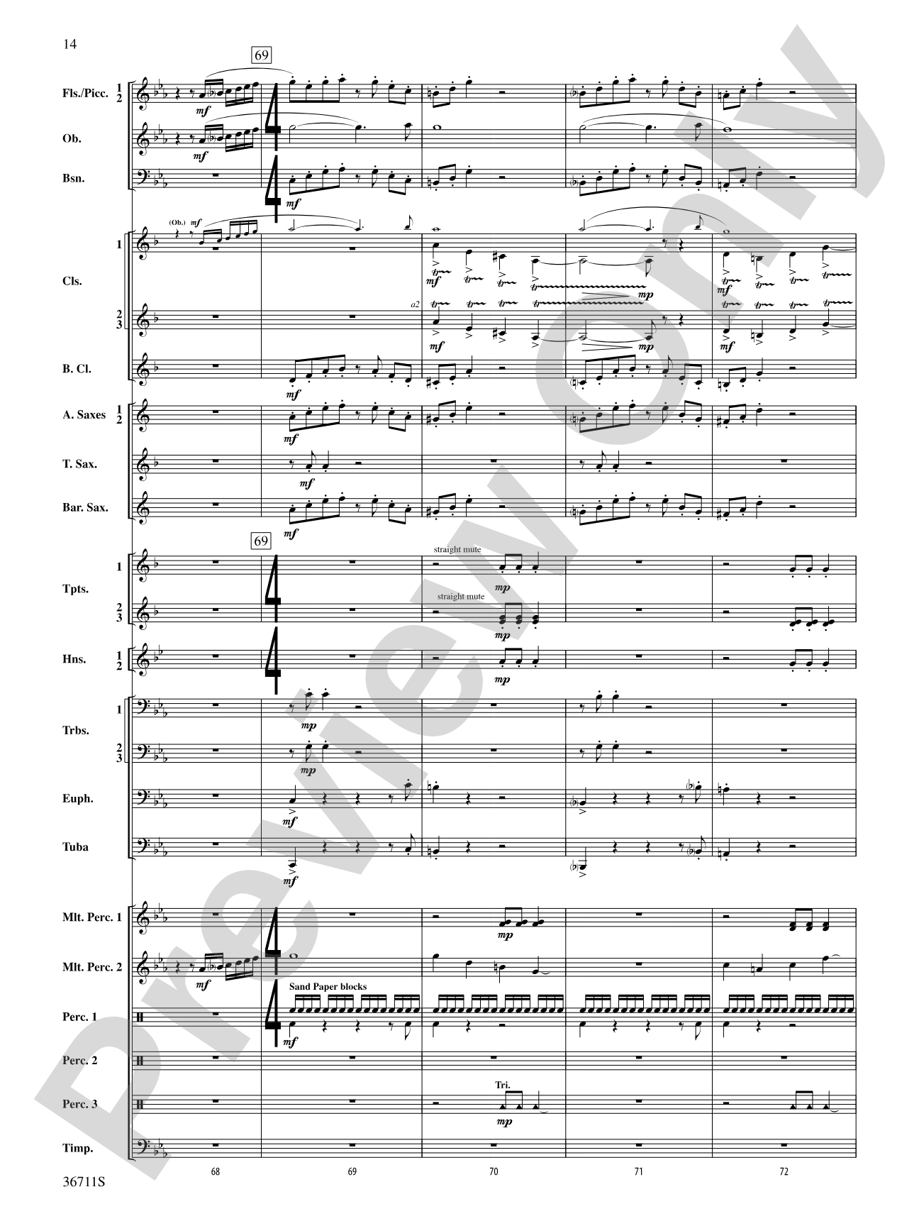 The Unexpected Journey: Concert Band Conductor Score & Parts