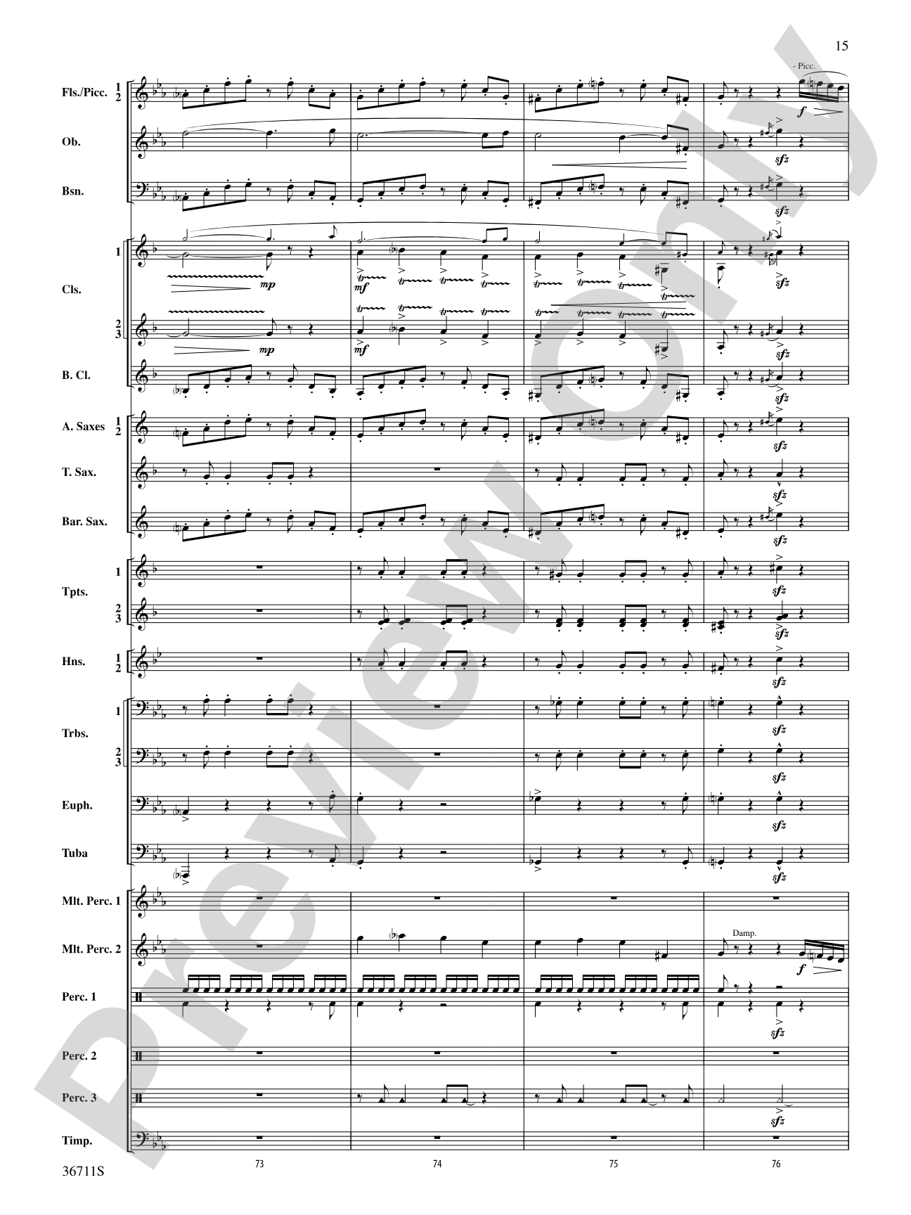 The Unexpected Journey: Concert Band Conductor Score & Parts