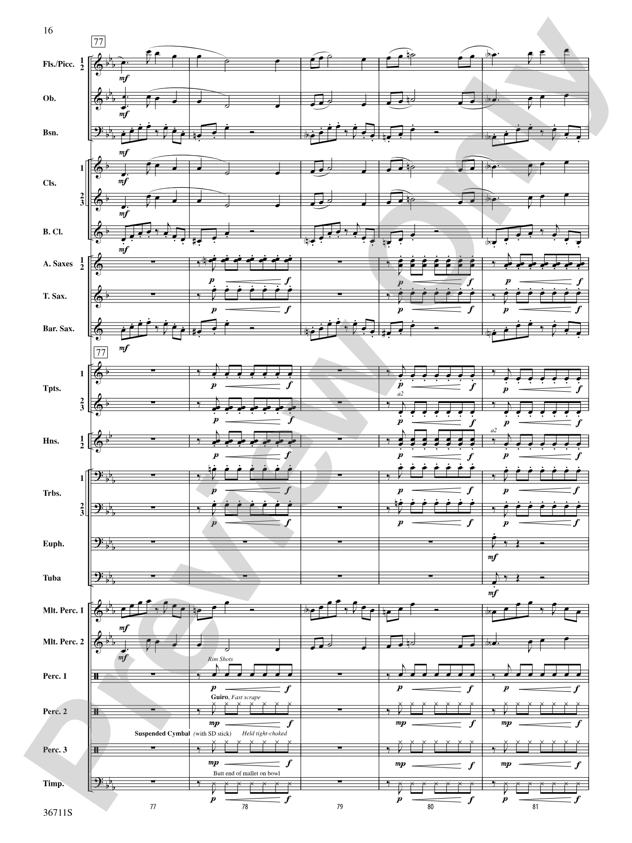 The Unexpected Journey: Concert Band Conductor Score & Parts