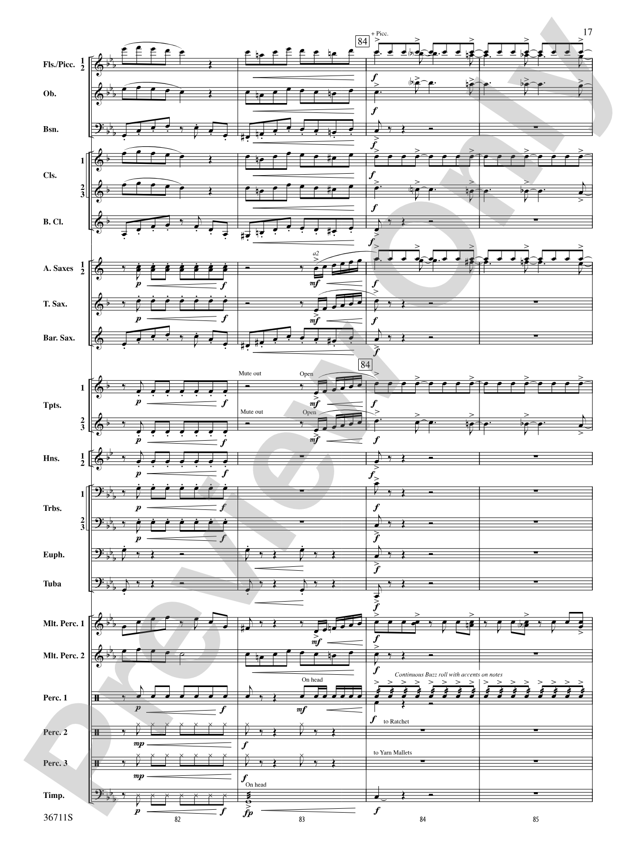 The Unexpected Journey: Concert Band Conductor Score & Parts