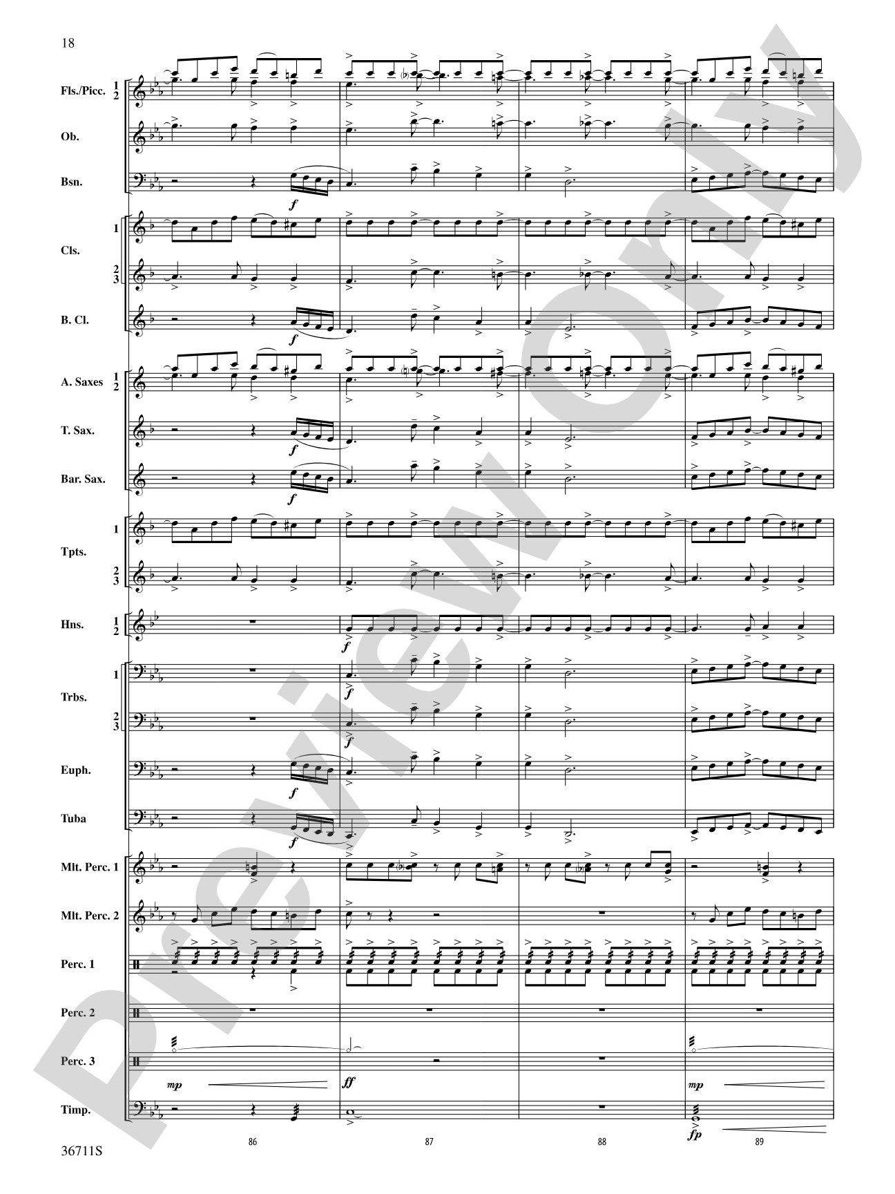 The Unexpected Journey: Concert Band Conductor Score & Parts