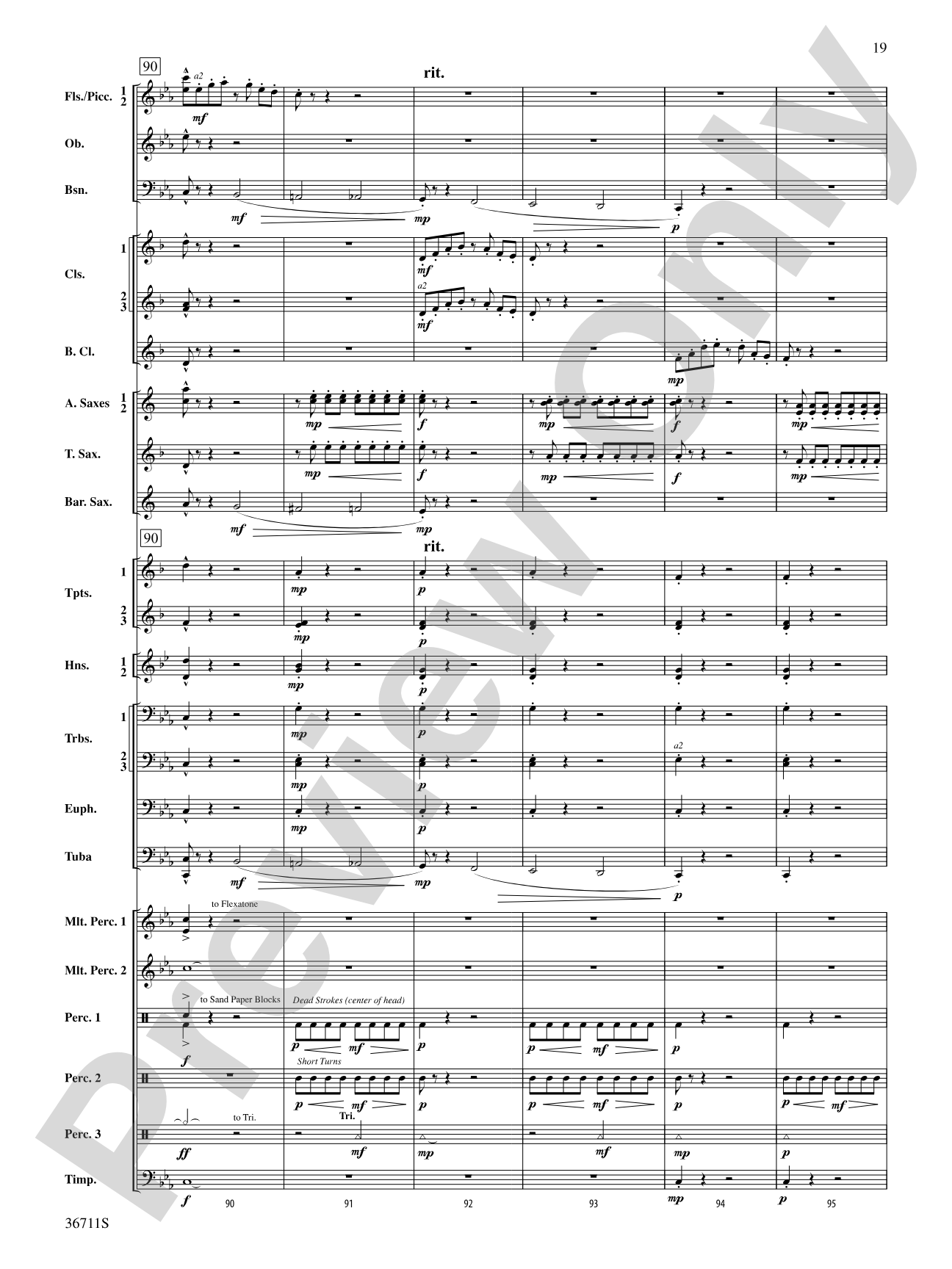 The Unexpected Journey: Concert Band Conductor Score & Parts