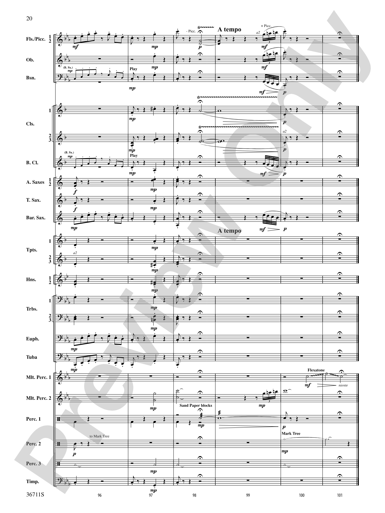 The Unexpected Journey: Concert Band Conductor Score & Parts