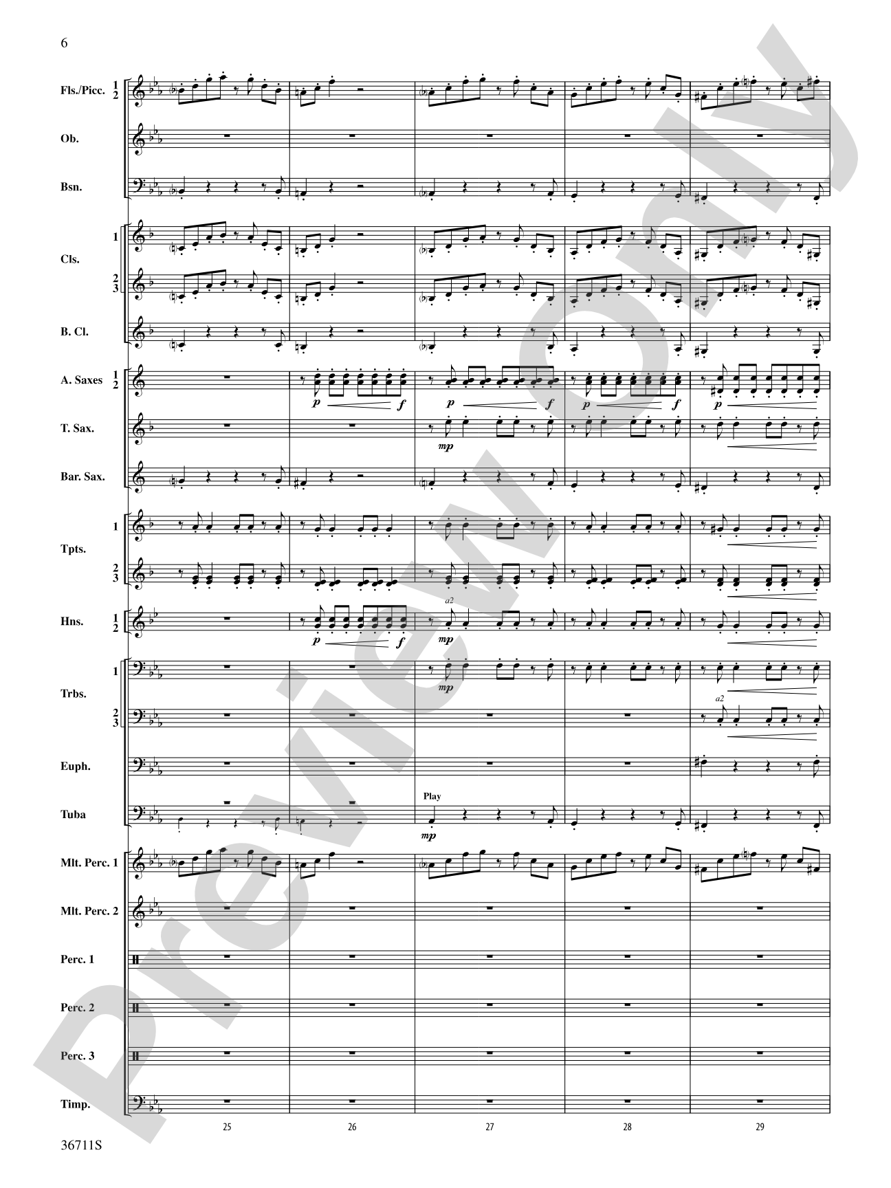 The Unexpected Journey: Concert Band Conductor Score & Parts