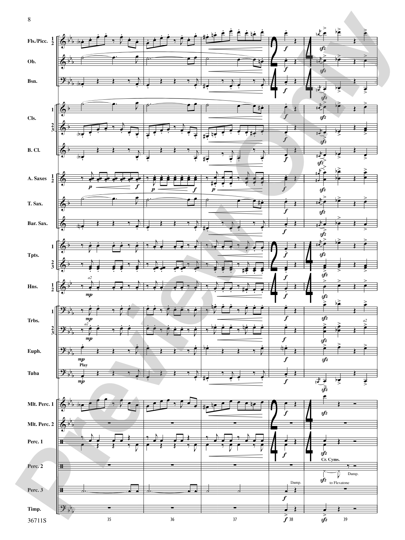 The Unexpected Journey: Concert Band Conductor Score & Parts