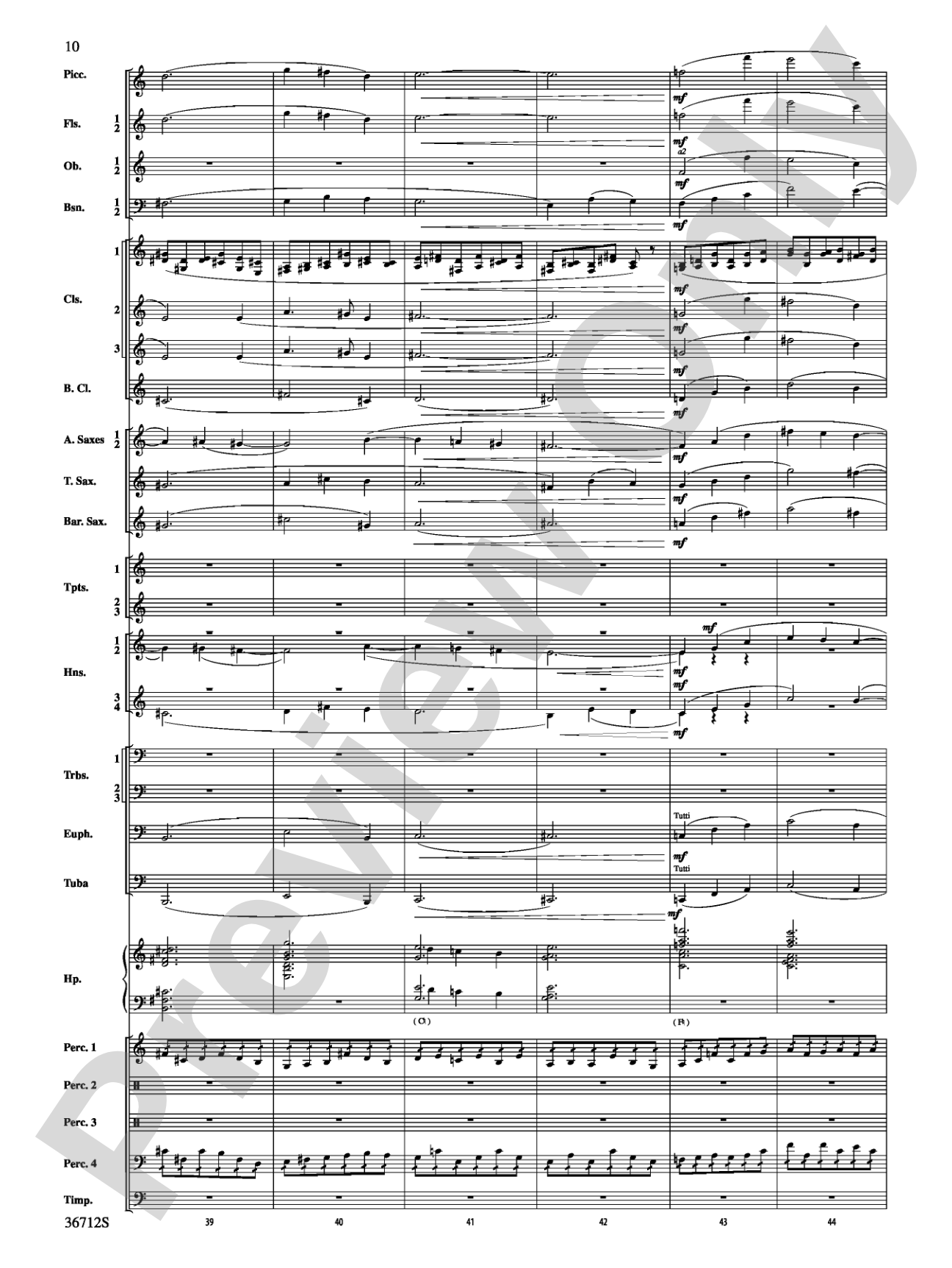 Gloria: Concert Band Conductor Score & Parts