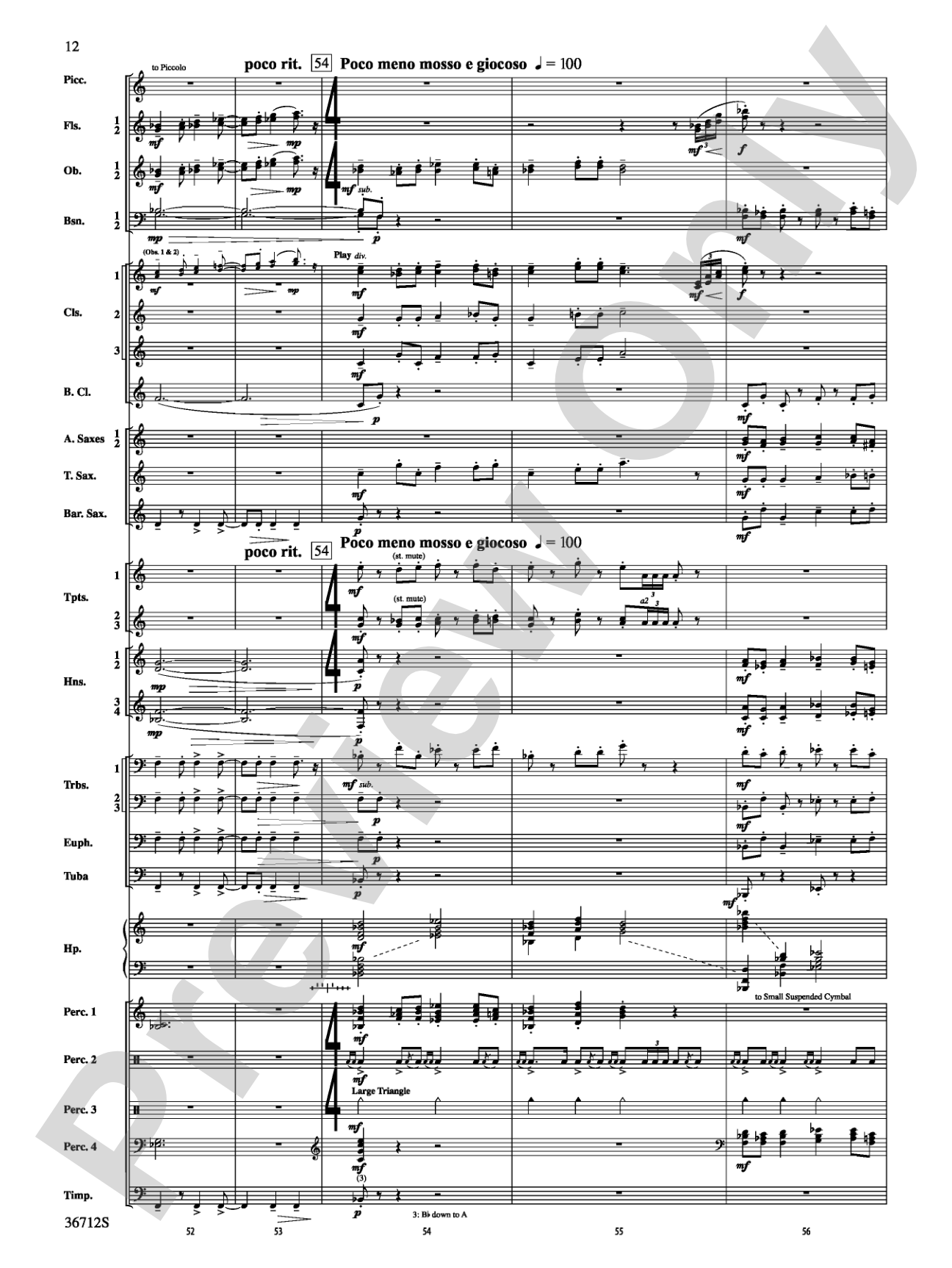 Gloria: Concert Band Conductor Score & Parts