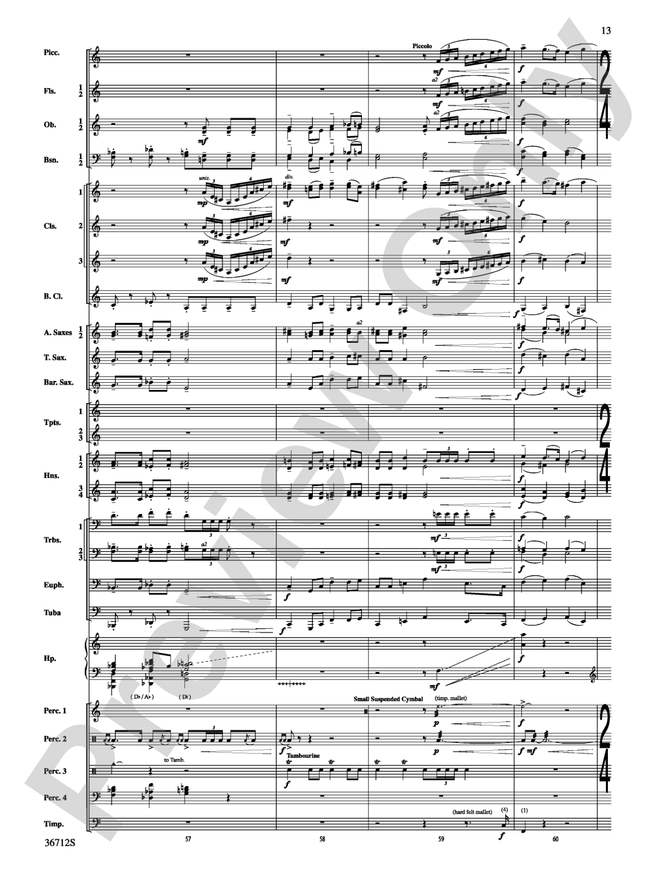 Gloria: Concert Band Conductor Score & Parts