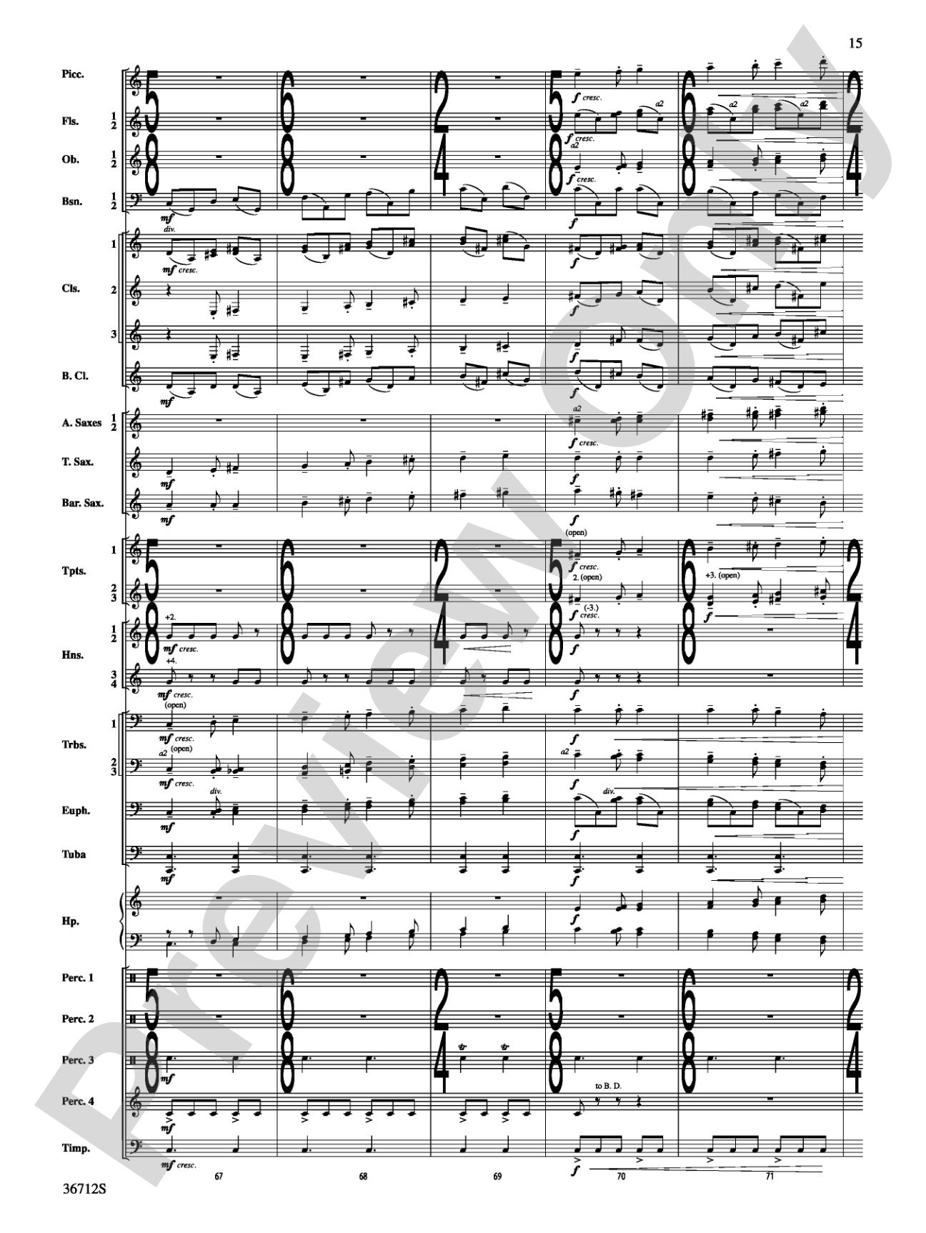 Gloria: Concert Band Conductor Score & Parts