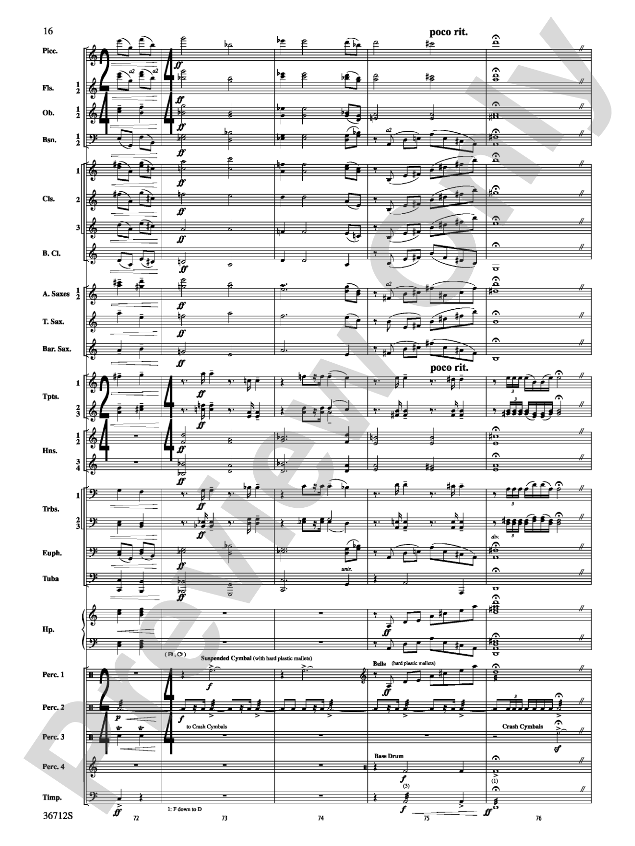 Gloria: Concert Band Conductor Score & Parts
