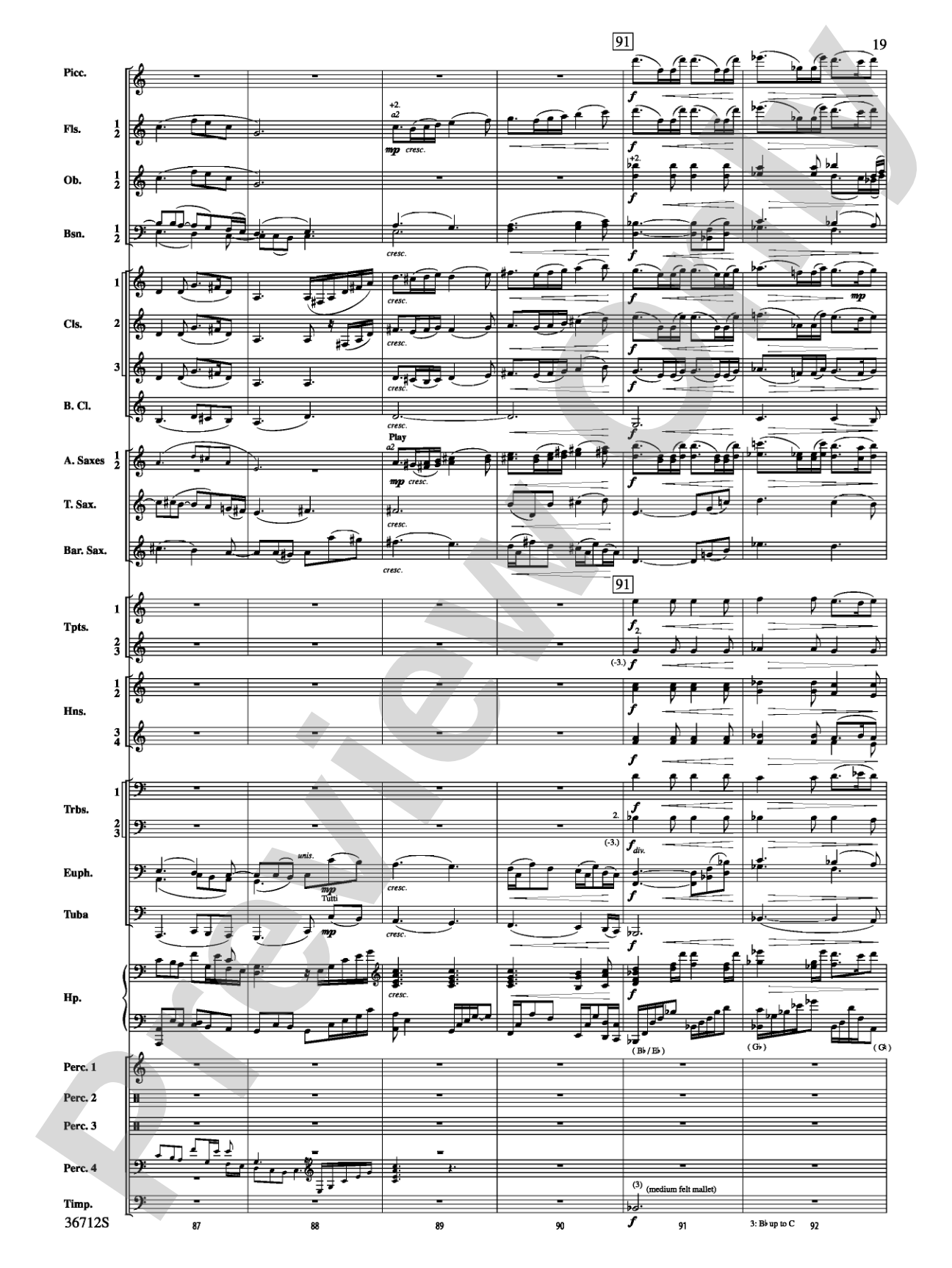 Gloria: Concert Band Conductor Score & Parts