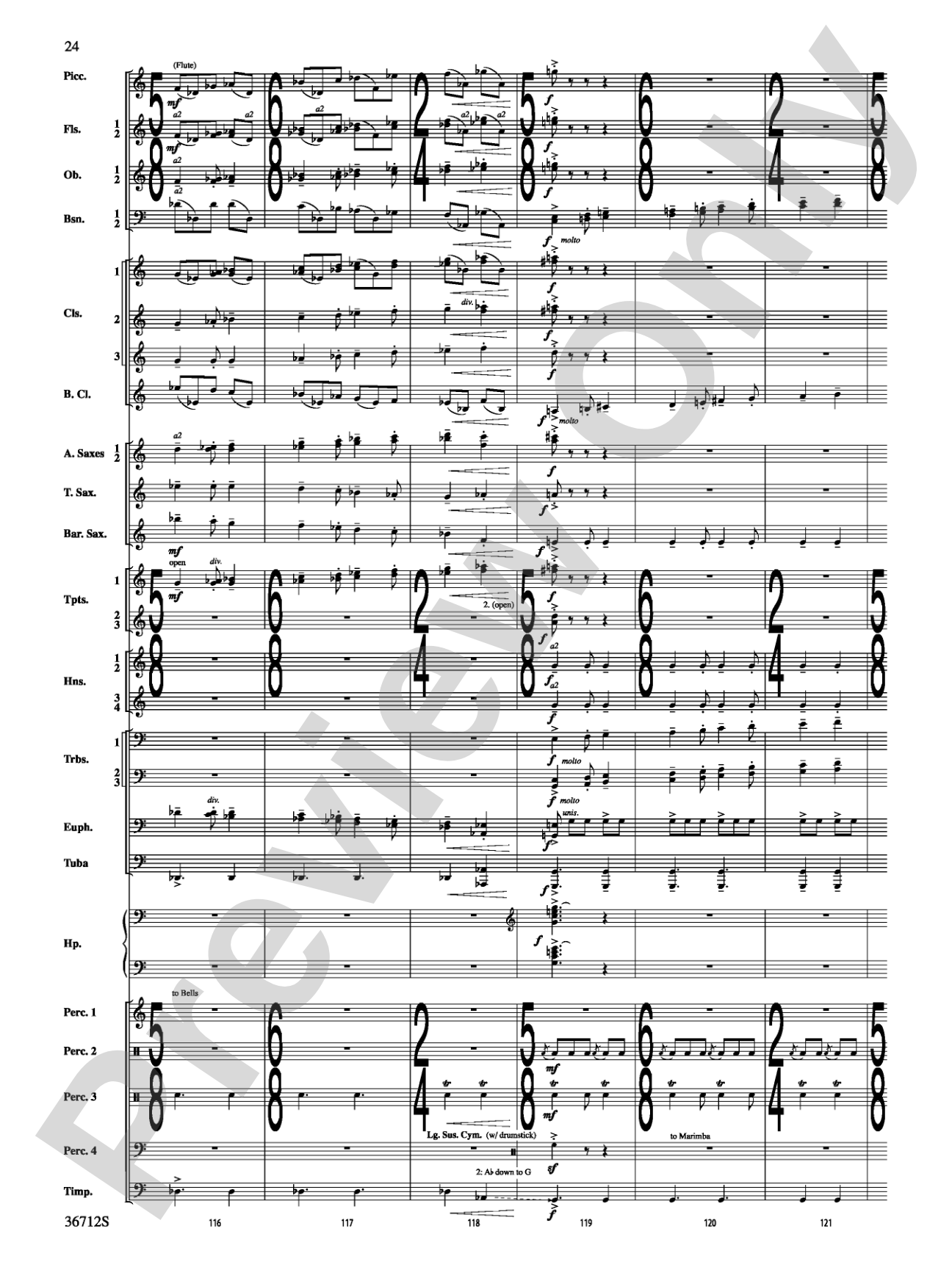 Gloria: Concert Band Conductor Score & Parts