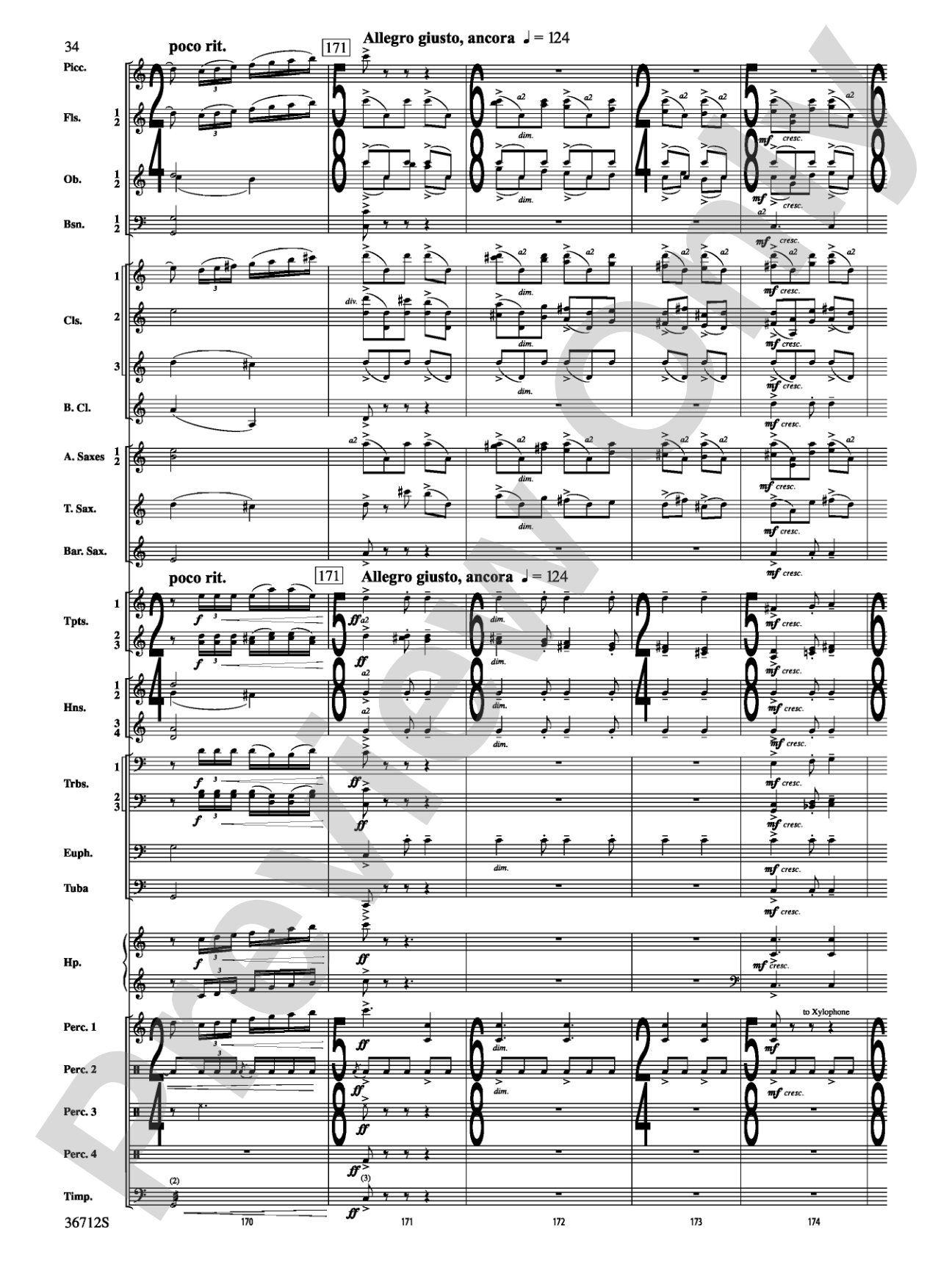 Gloria: Concert Band Conductor Score & Parts