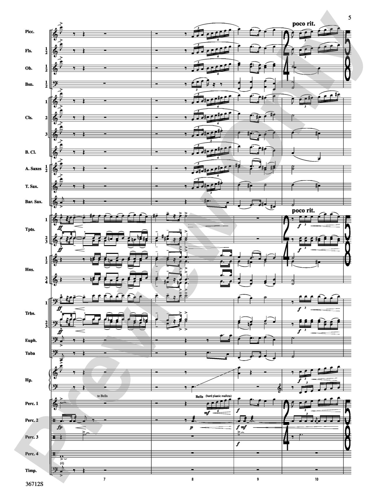 Gloria: Concert Band Conductor Score & Parts