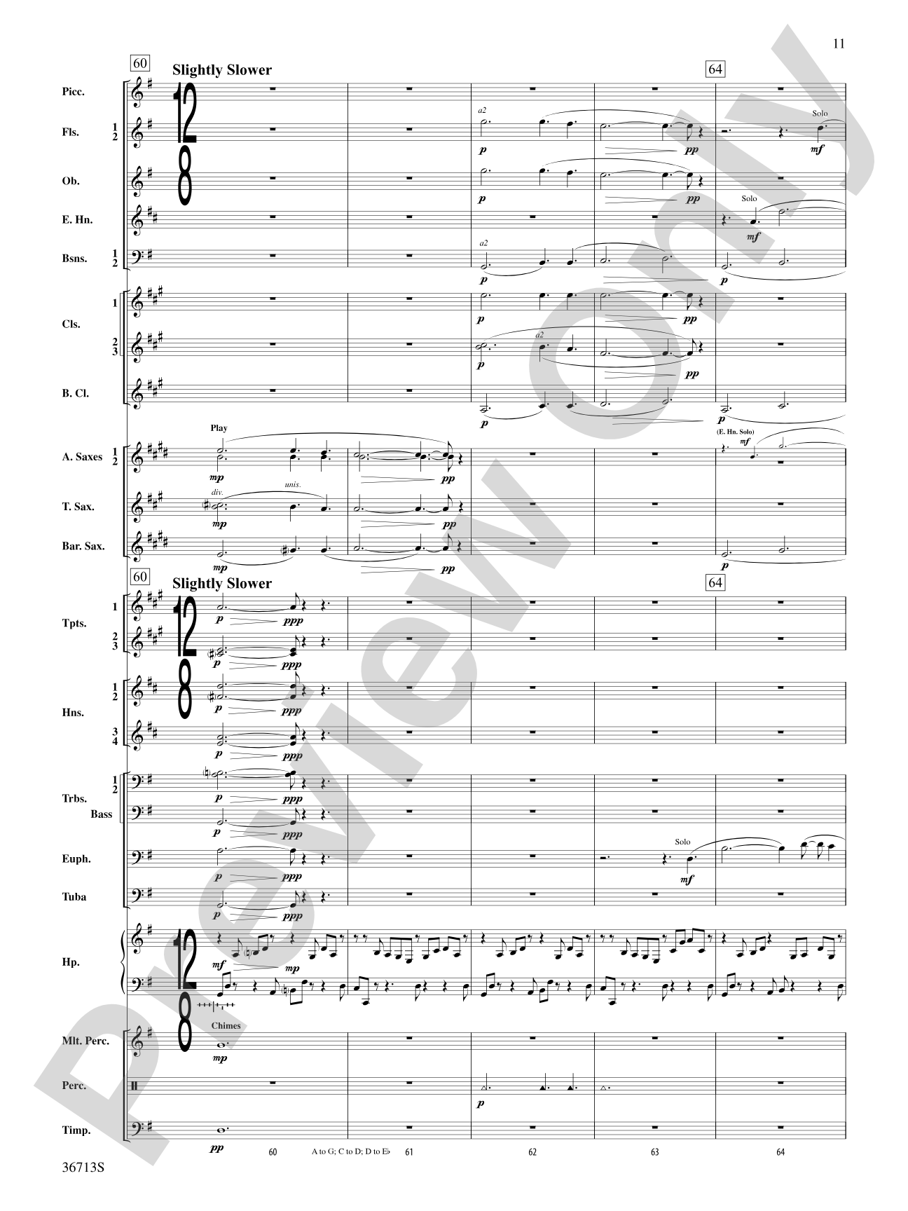 Hymn to the Beauty That Was: Concert Band Conductor Score & Parts