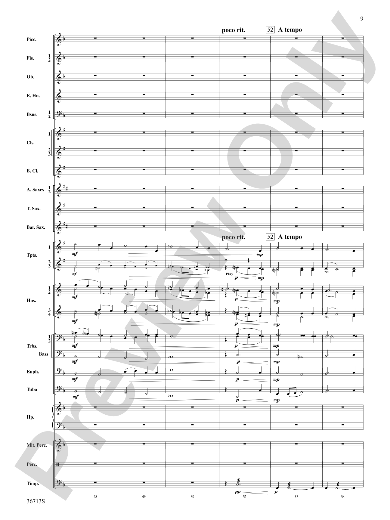 Hymn to the Beauty That Was: Concert Band Conductor Score & Parts
