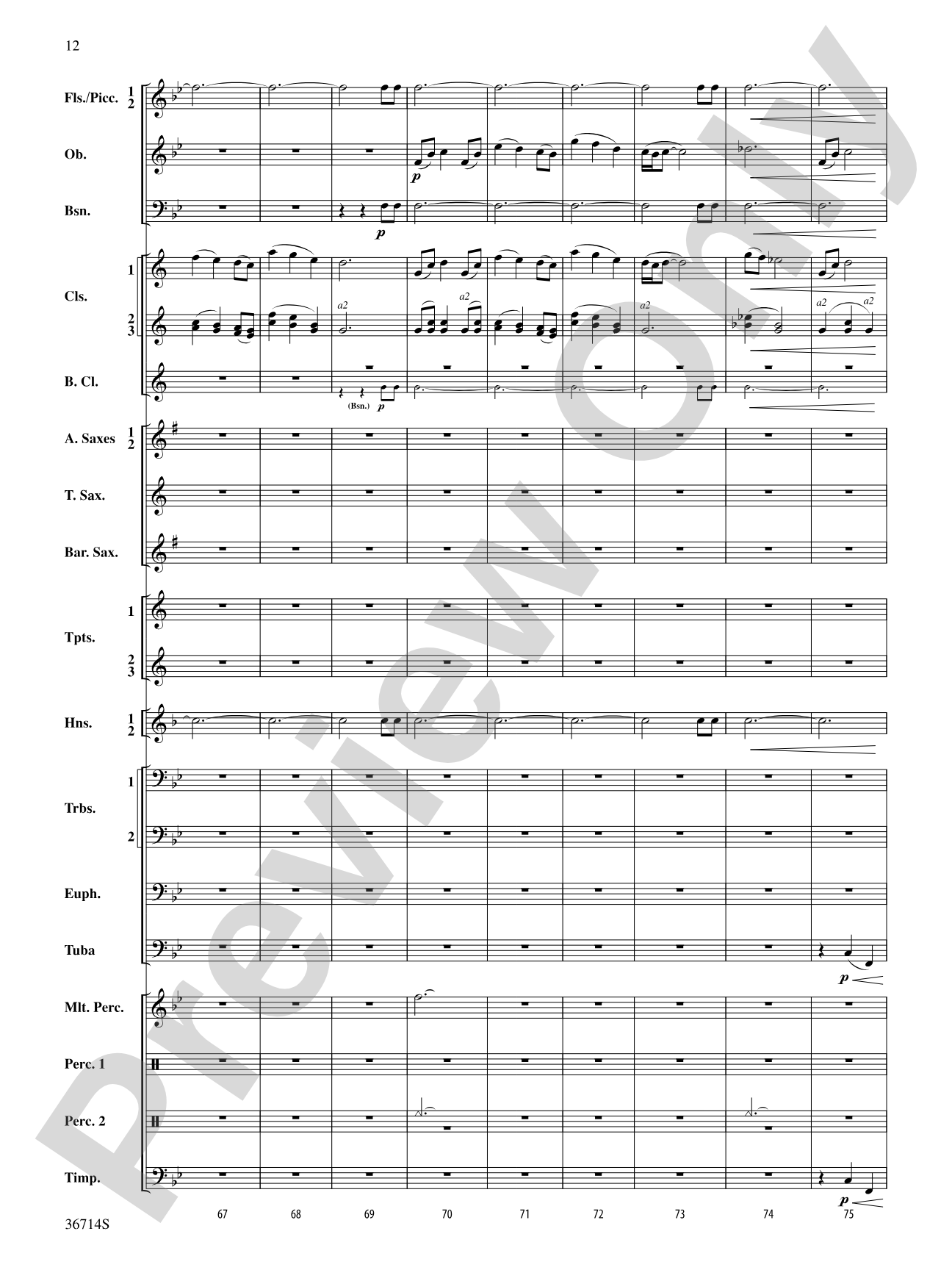 Proclamations: Concert Band Conductor Score & Parts