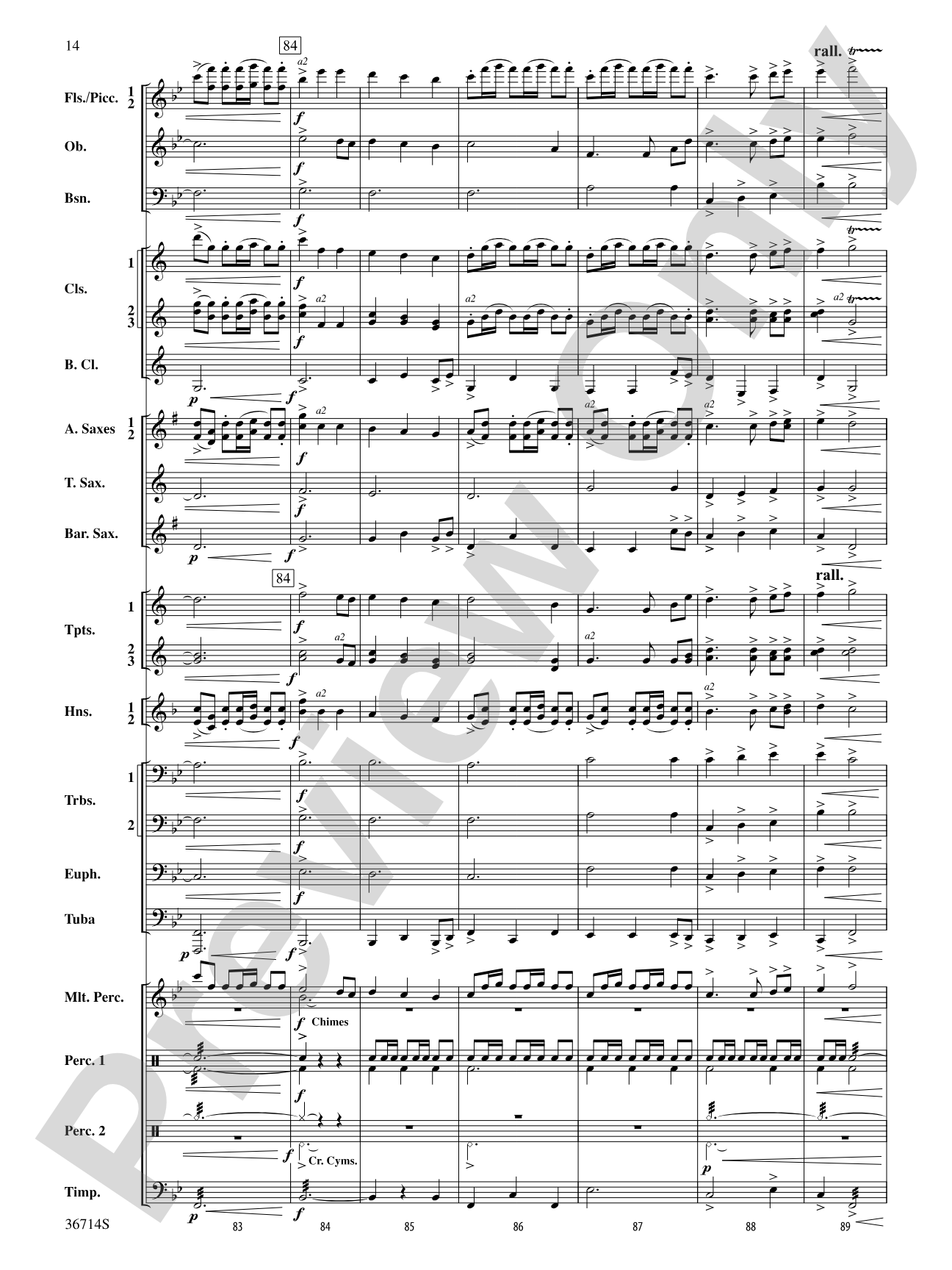 Proclamations: Concert Band Conductor Score & Parts