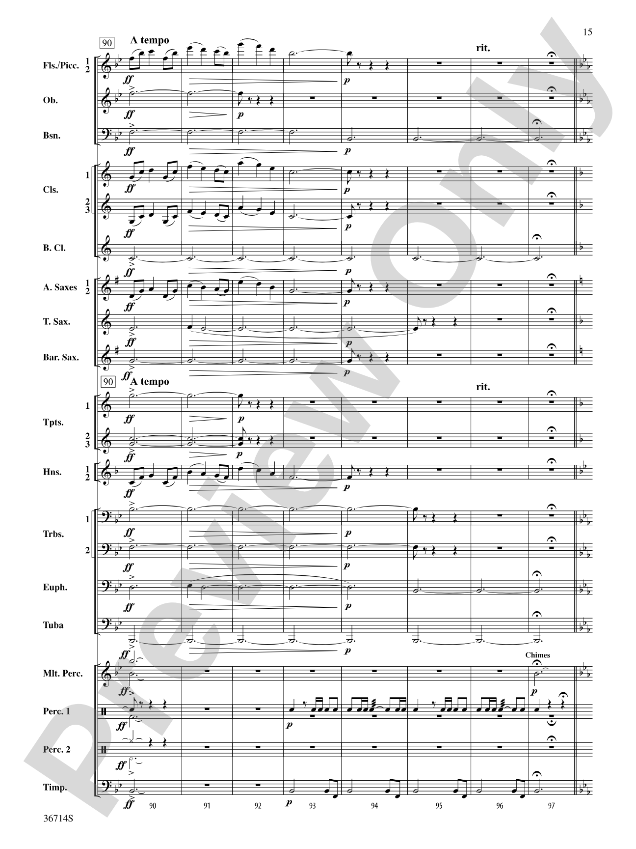 Proclamations: Concert Band Conductor Score & Parts