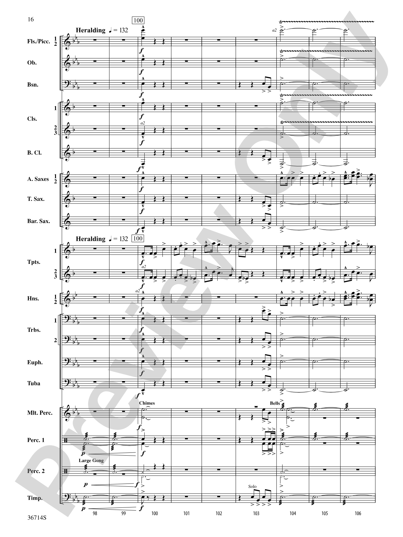 Proclamations: Concert Band Conductor Score & Parts