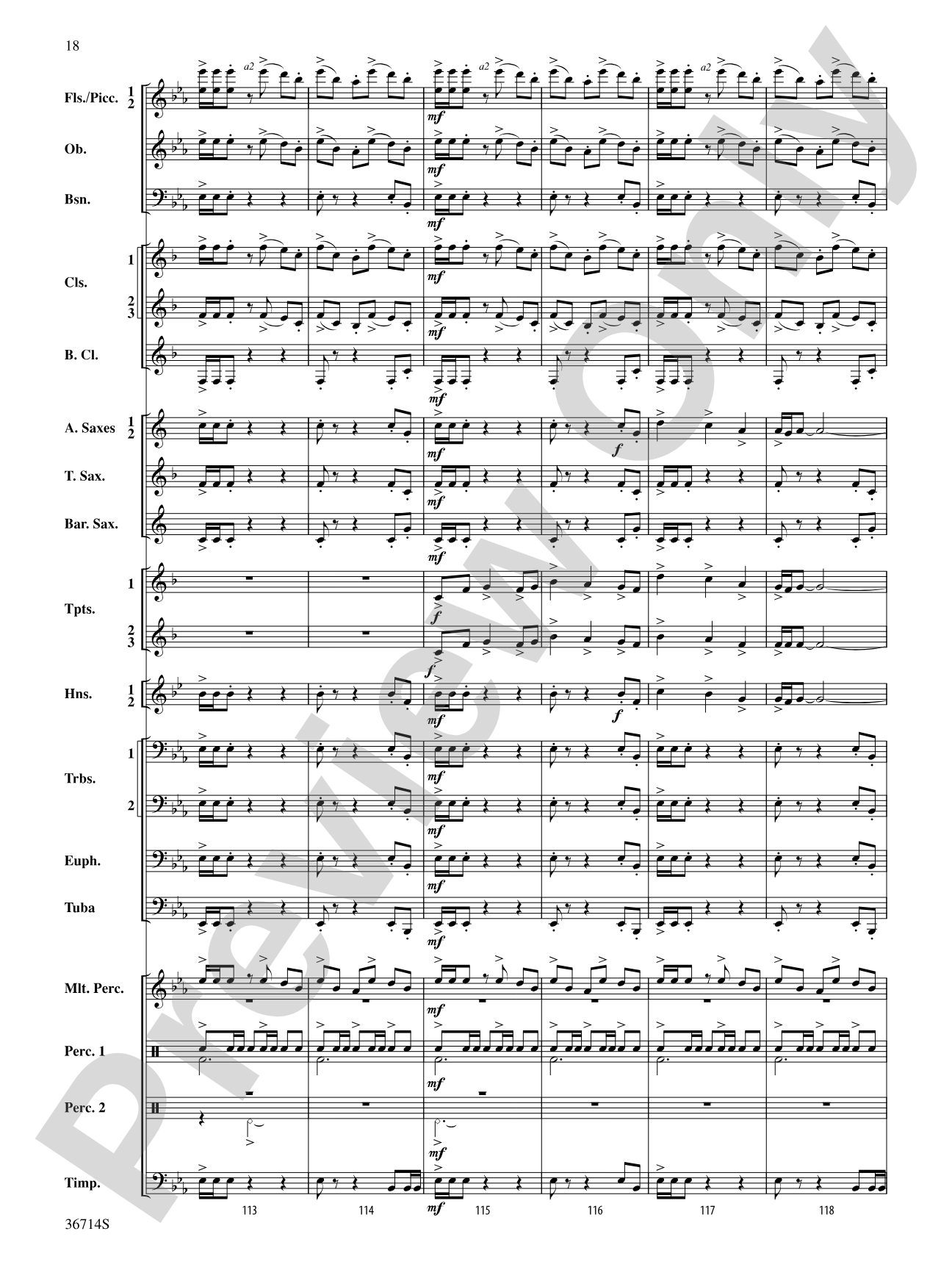 Proclamations: Concert Band Conductor Score & Parts