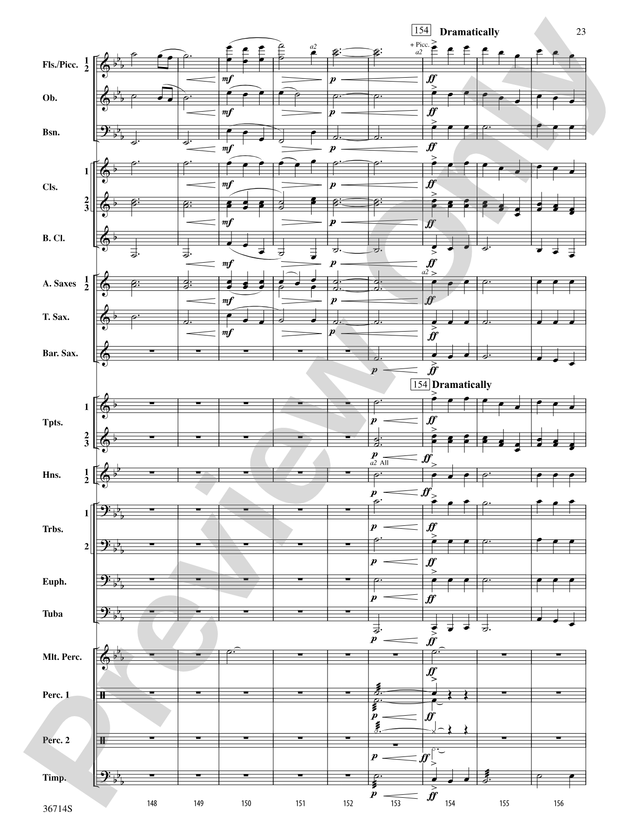 Proclamations: Concert Band Conductor Score & Parts
